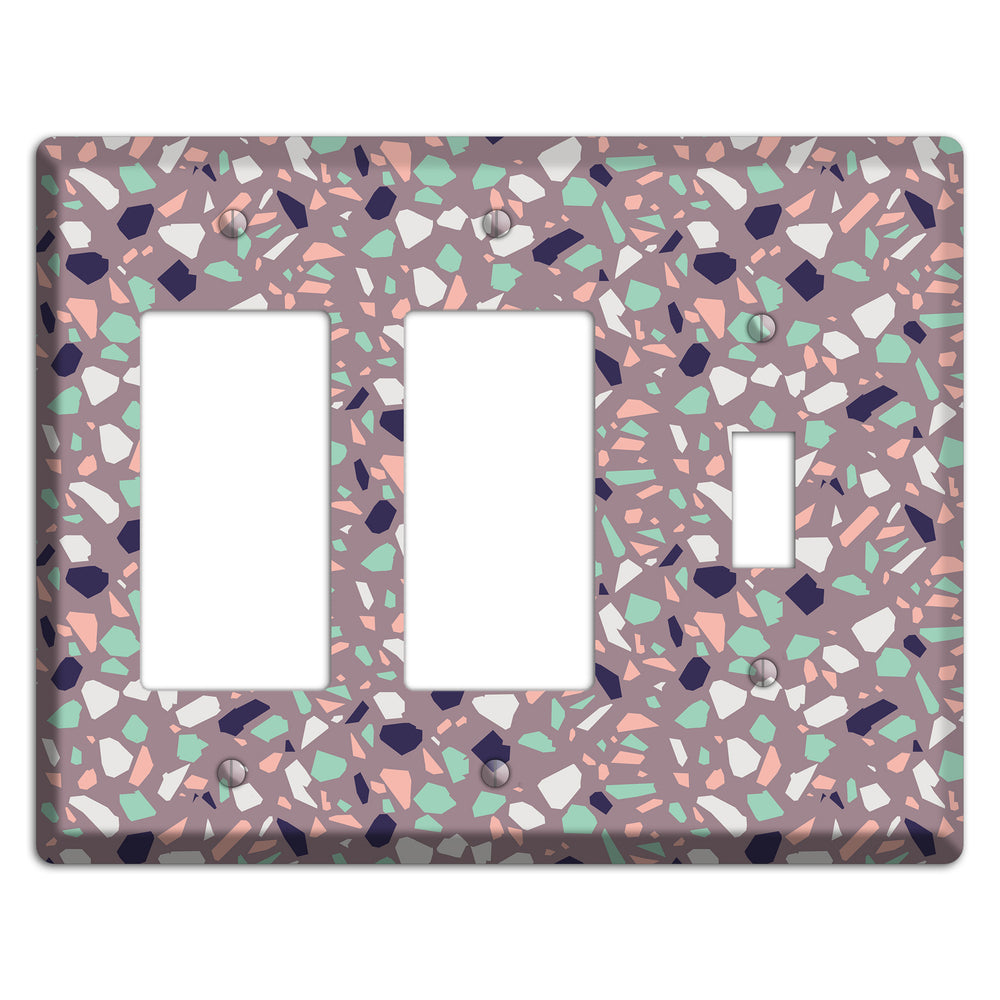 Lavender Shard 2 Rocker / Toggle Wallplate