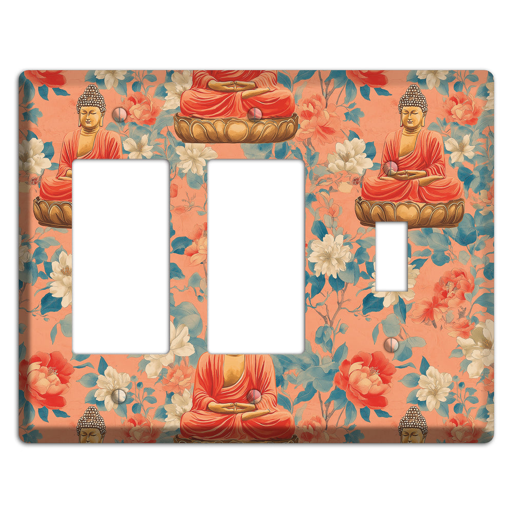 Lotus & Coral 2 Rocker / Toggle Wallplate