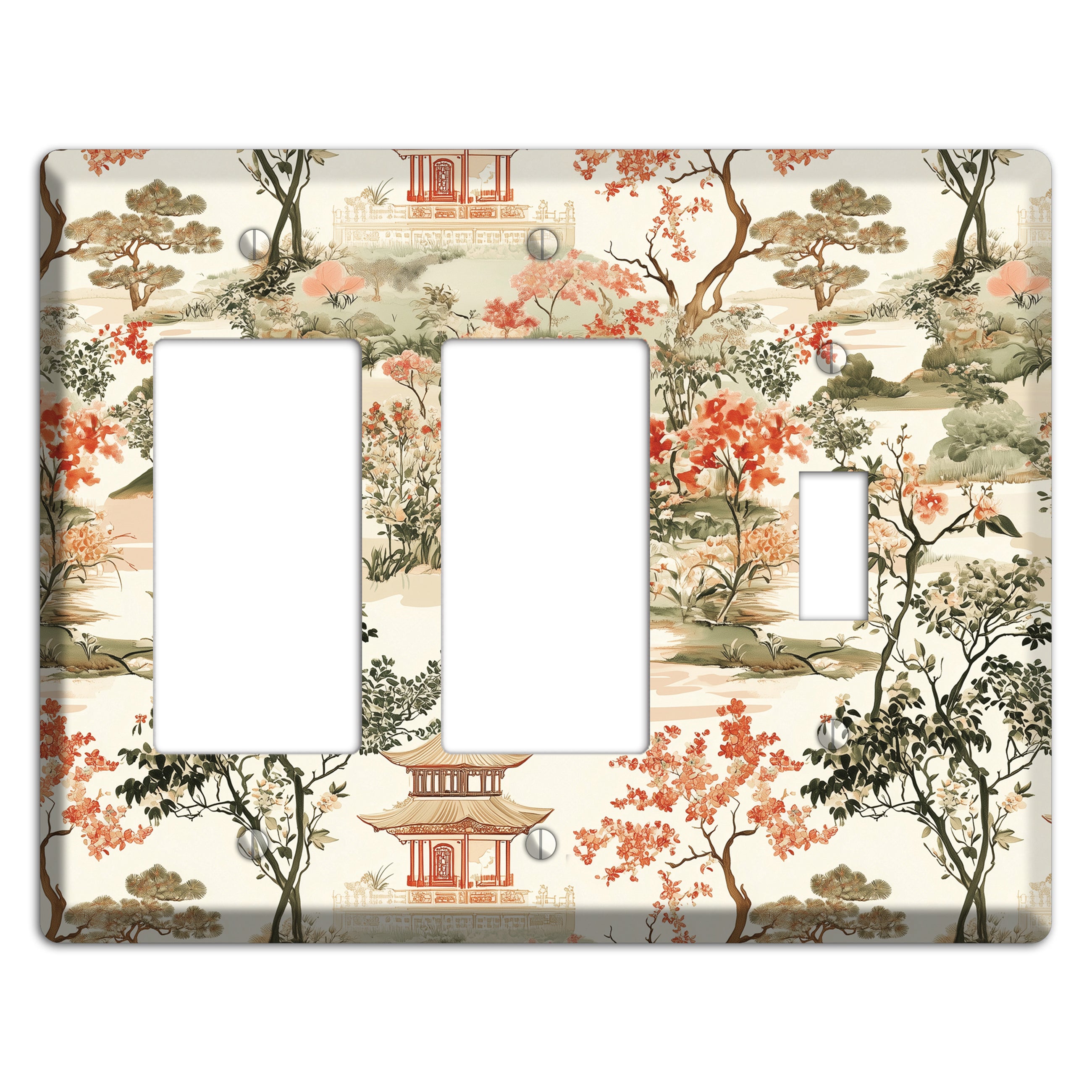 Pavilion & Petal 2 Rocker / Toggle Wallplate