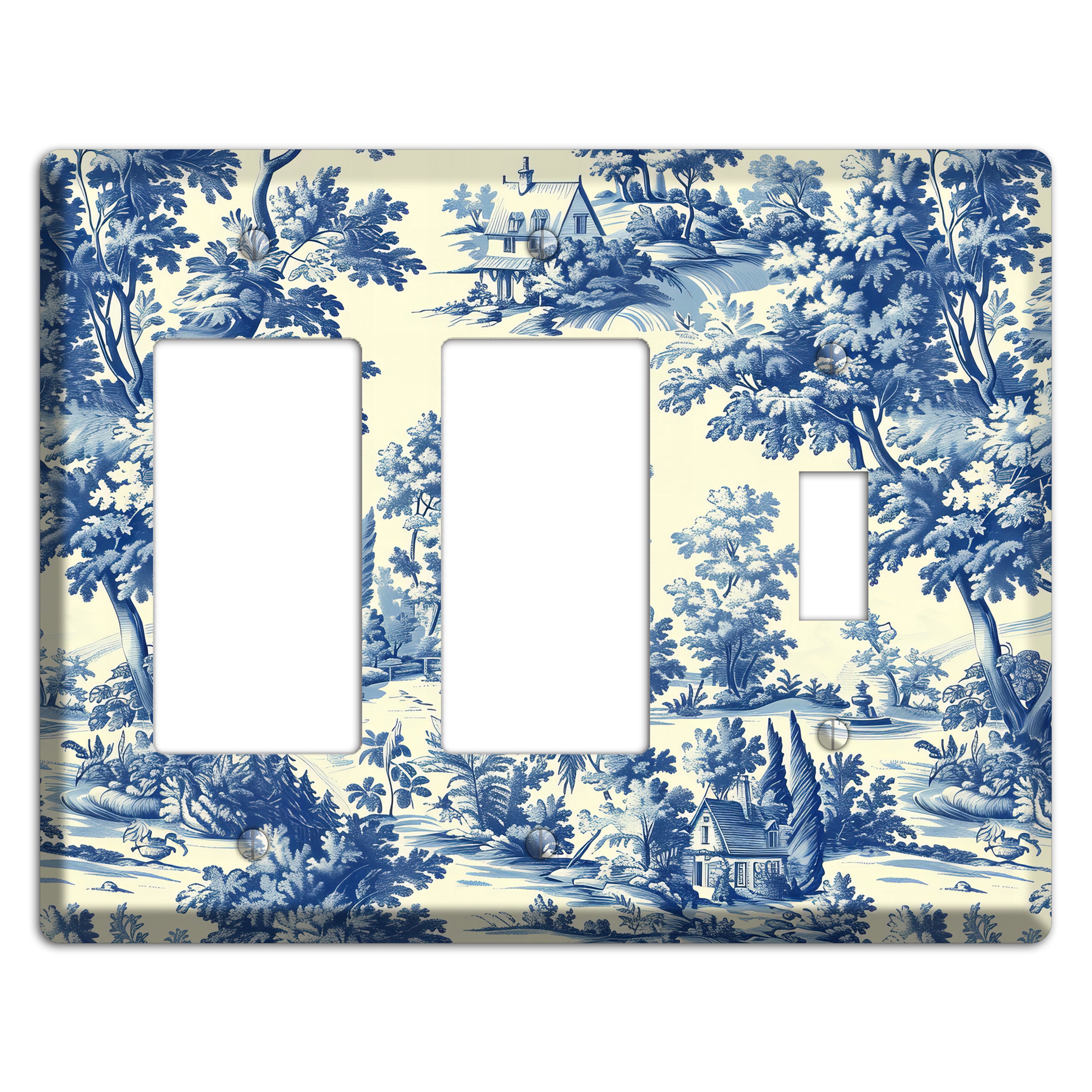 Country Estate Toile 2 Rocker / Toggle Wallplate