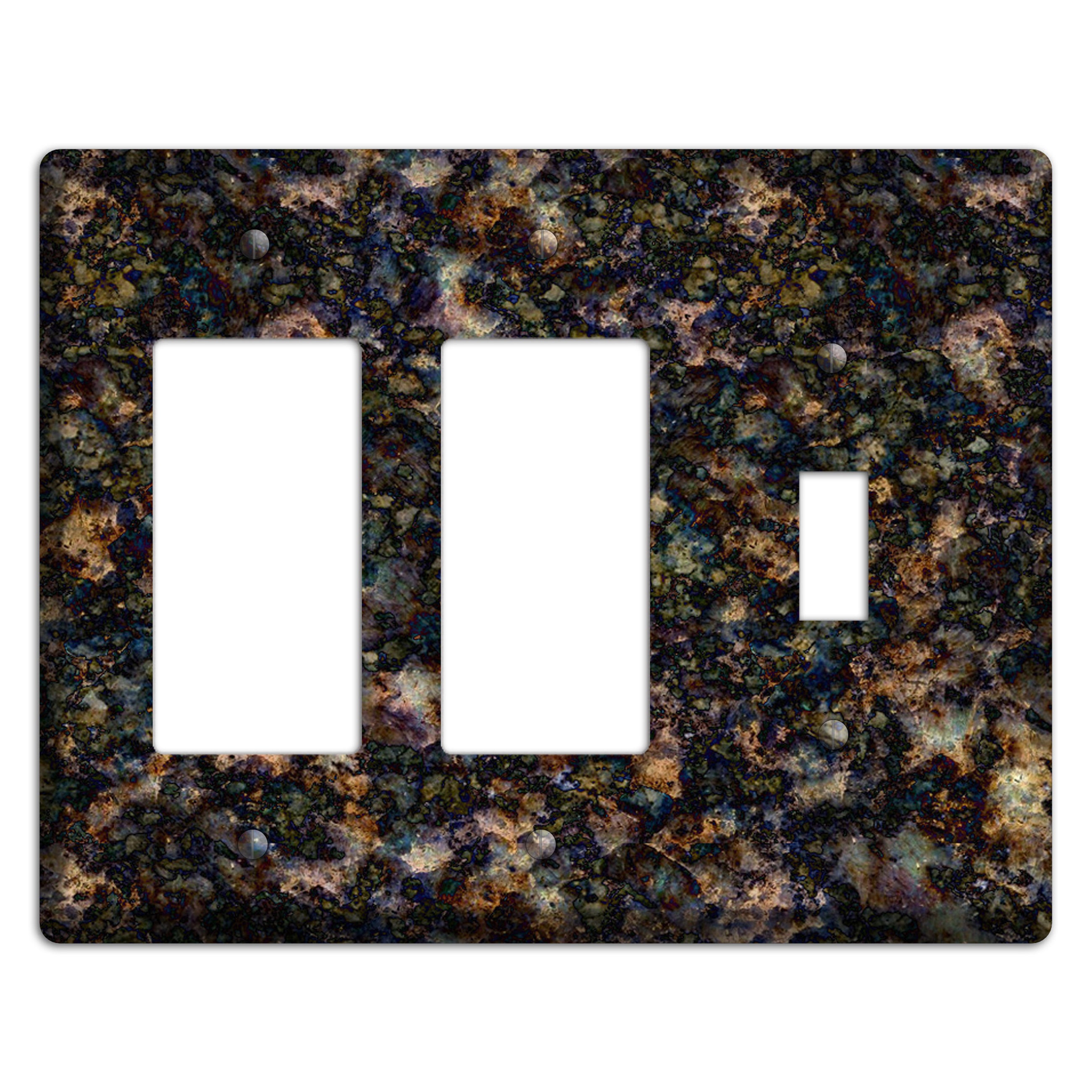 Volga Blue Granite 2 Rocker / Toggle Wallplate