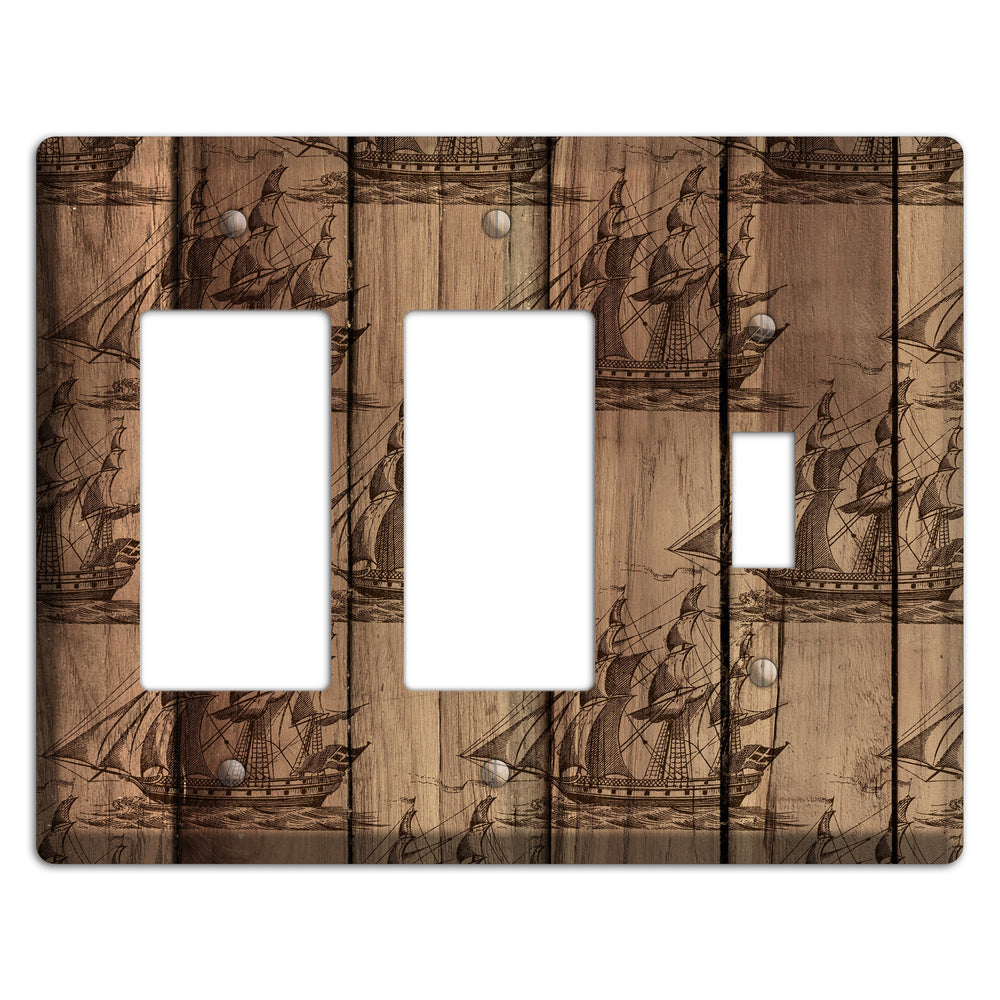 Tall Ships & Timber 2 Rocker / Toggle Wallplate