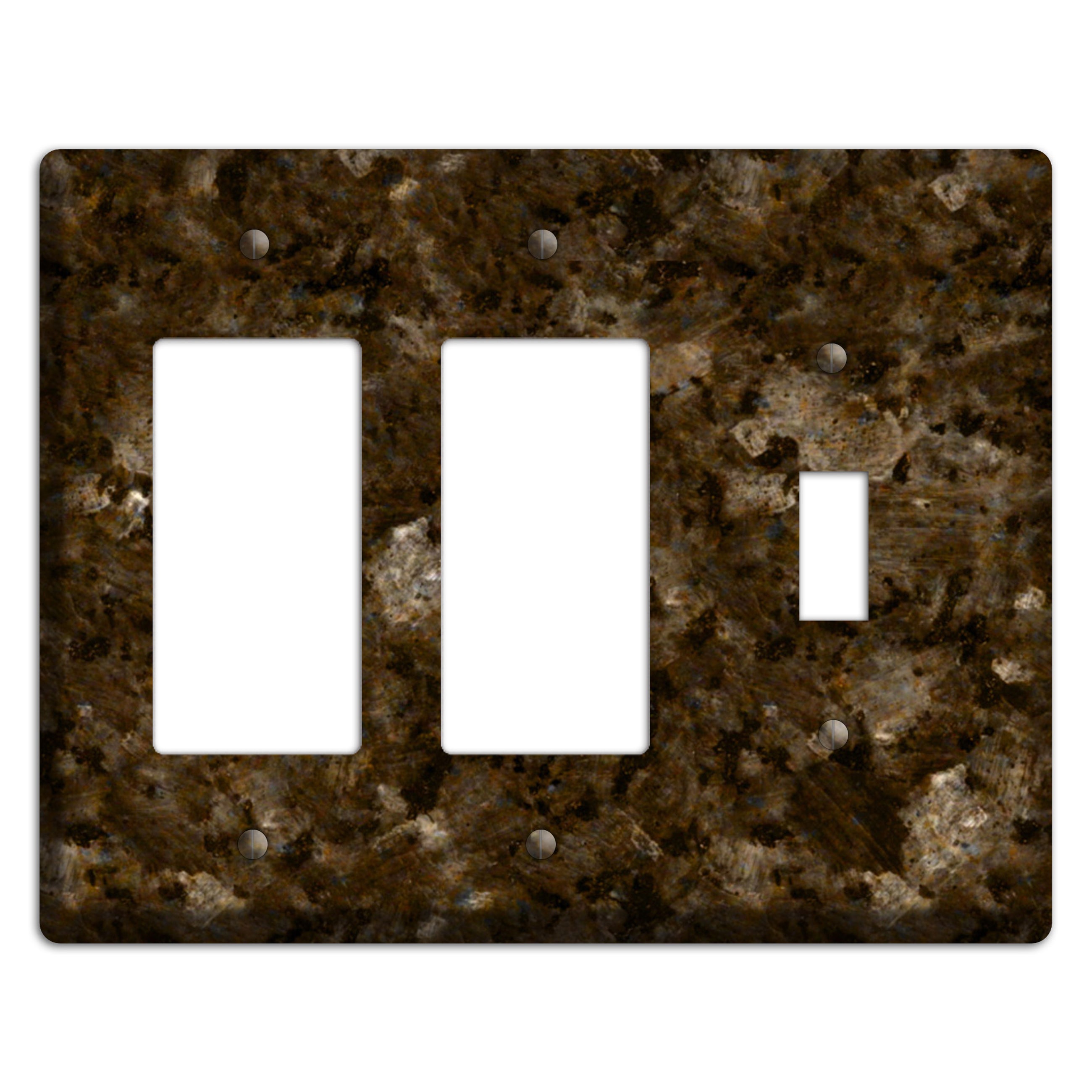 Tropical Brown Granite 2 Rocker / Toggle Wallplate