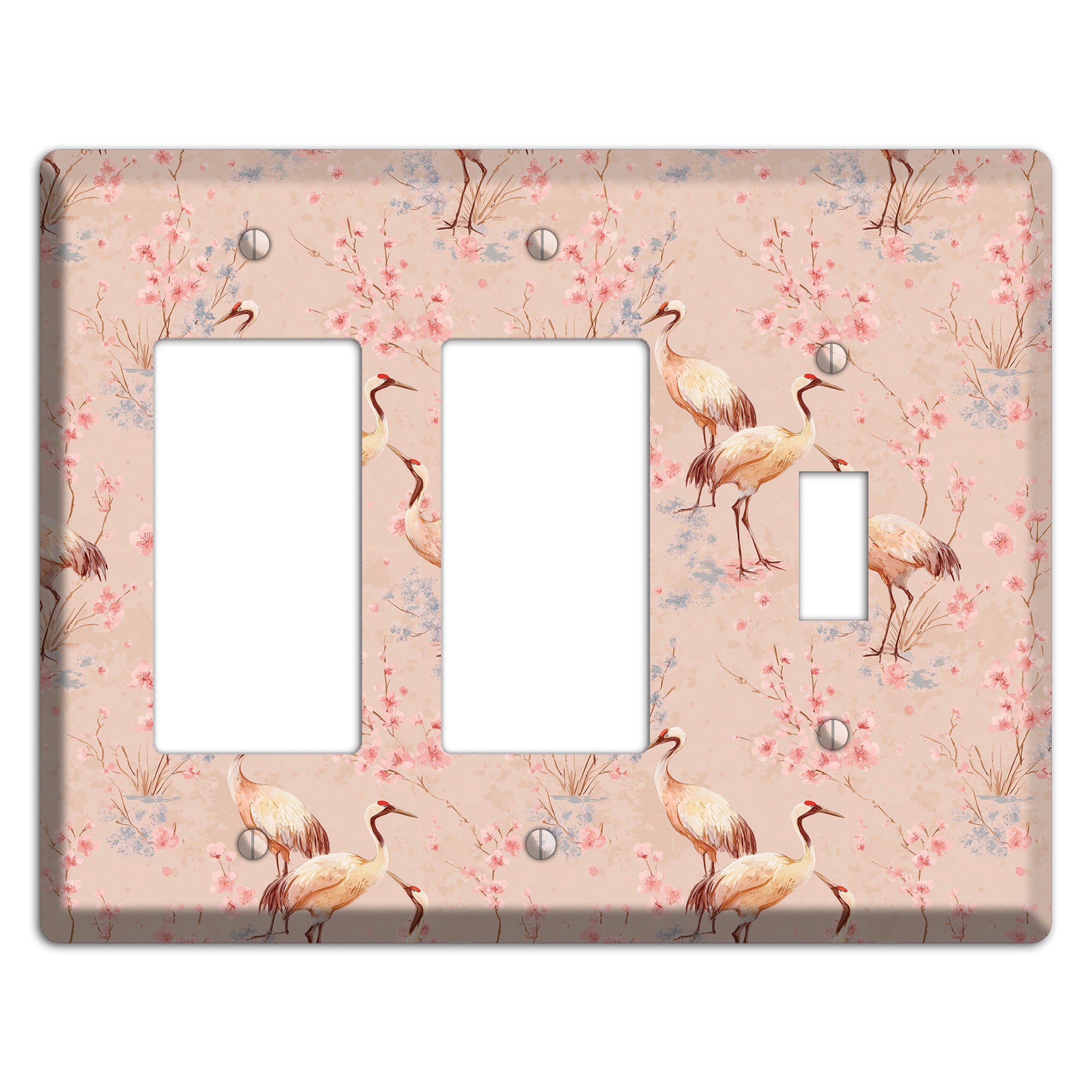 Blush Sakura Passage 2 Rocker / Toggle Wallplate