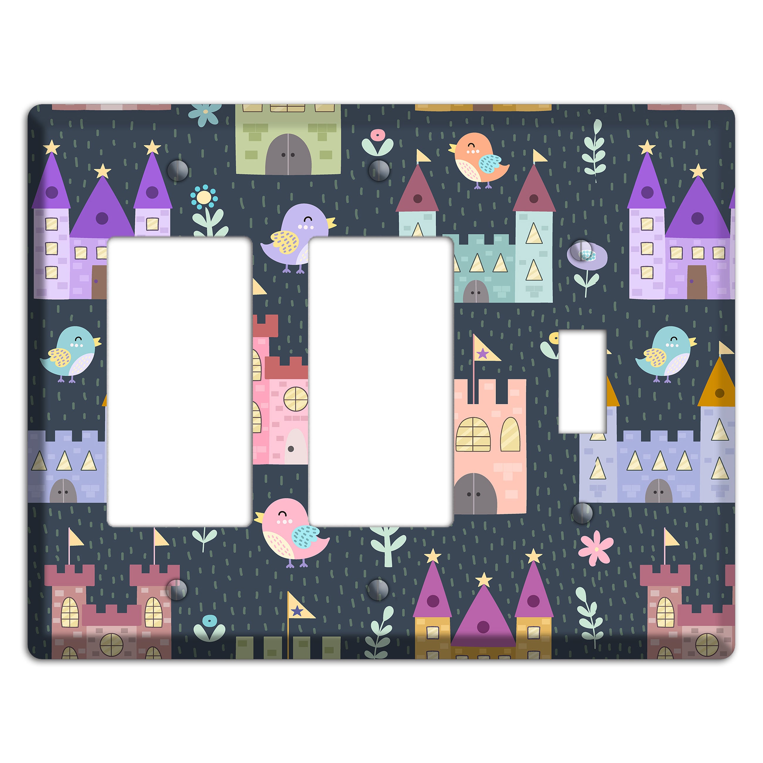 Castle Garden 2 Rocker / Toggle Wallplate
