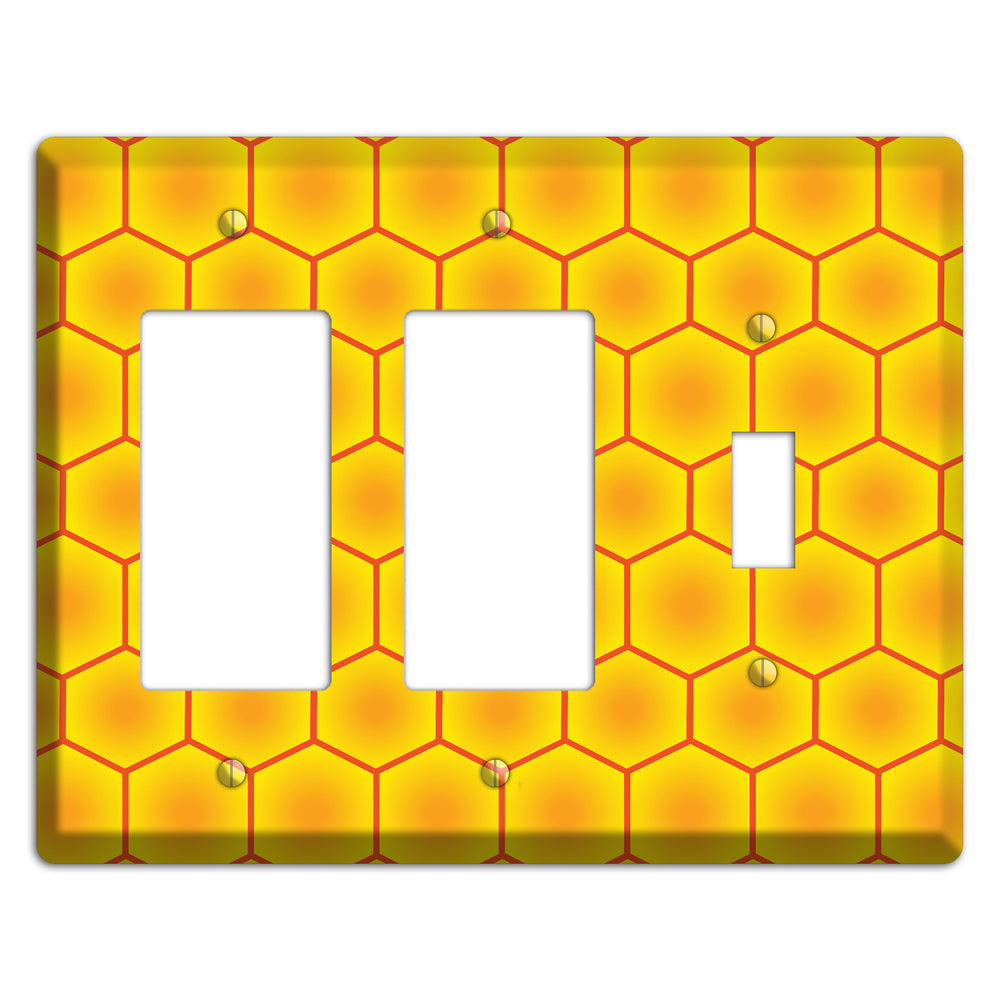 Golden Vault Cells 2 Rocker / Toggle Wallplate