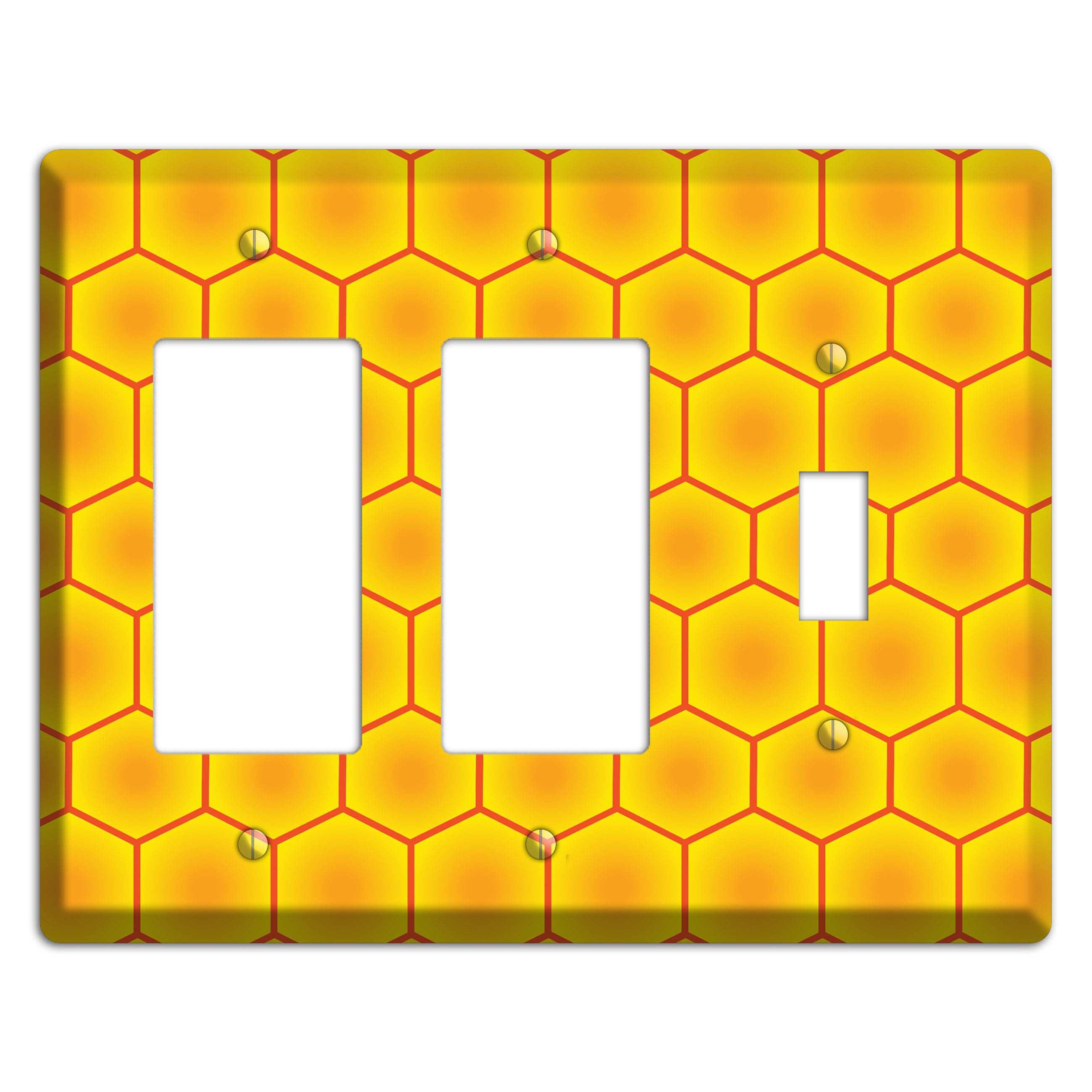 Golden Vault Cells 2 Rocker / Toggle Wallplate