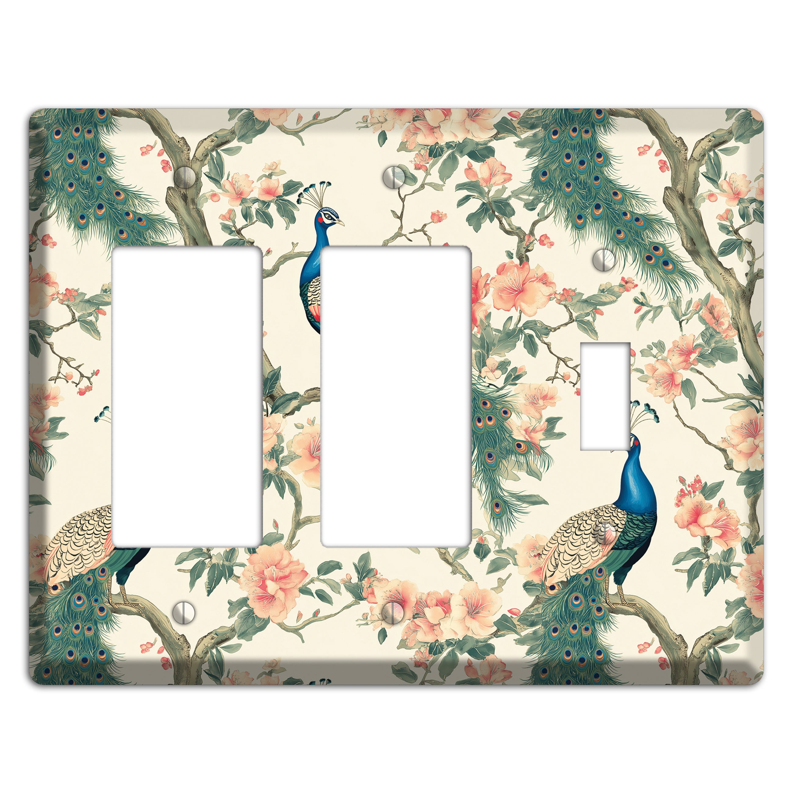 Imperial Plumage Garden 2 Rocker / Toggle Wallplate
