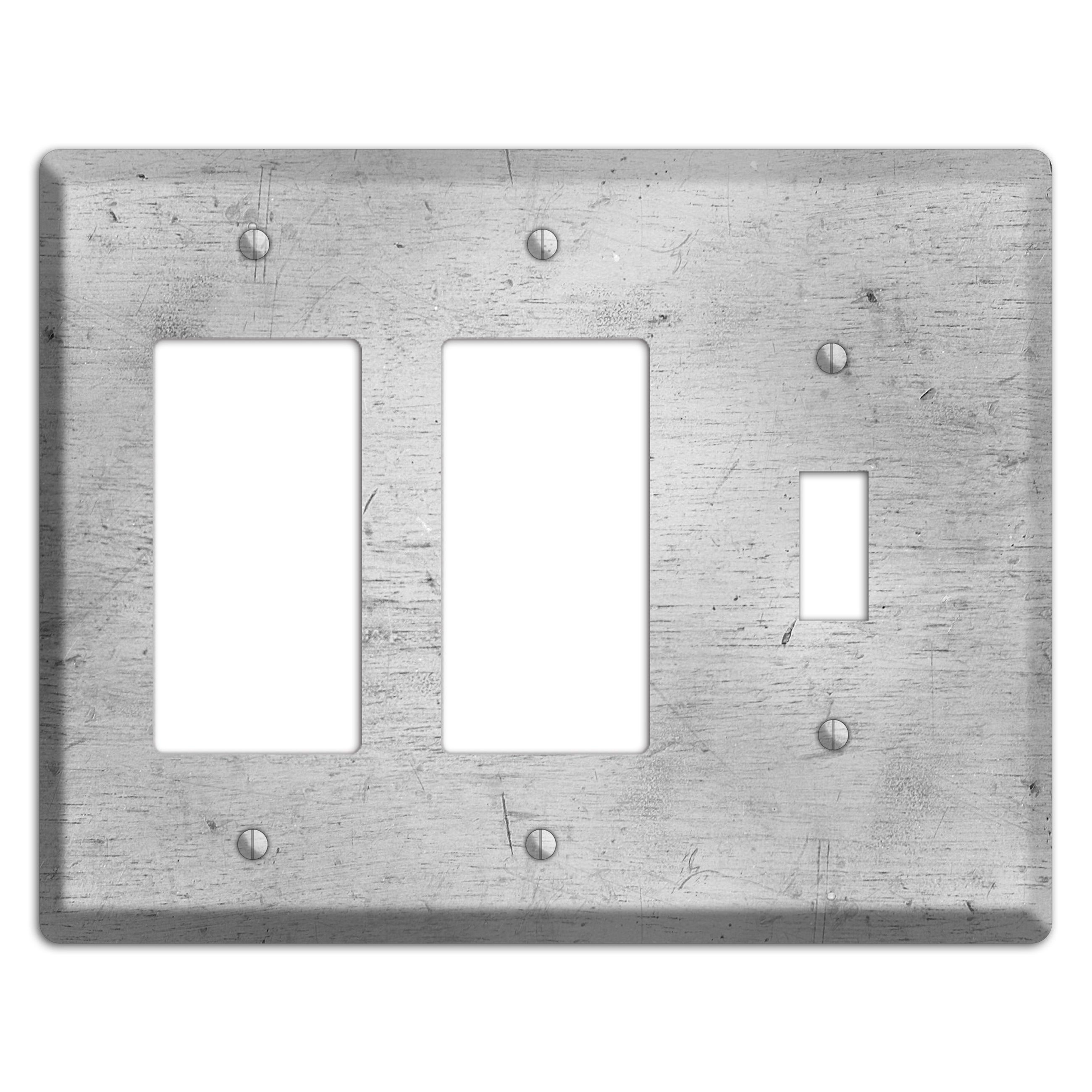 Silver Deck 2 Rocker / Toggle Wallplate
