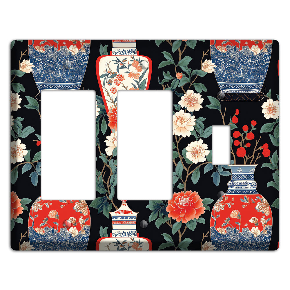 Porcelain Garden Dusk 2 Rocker / Toggle Wallplate
