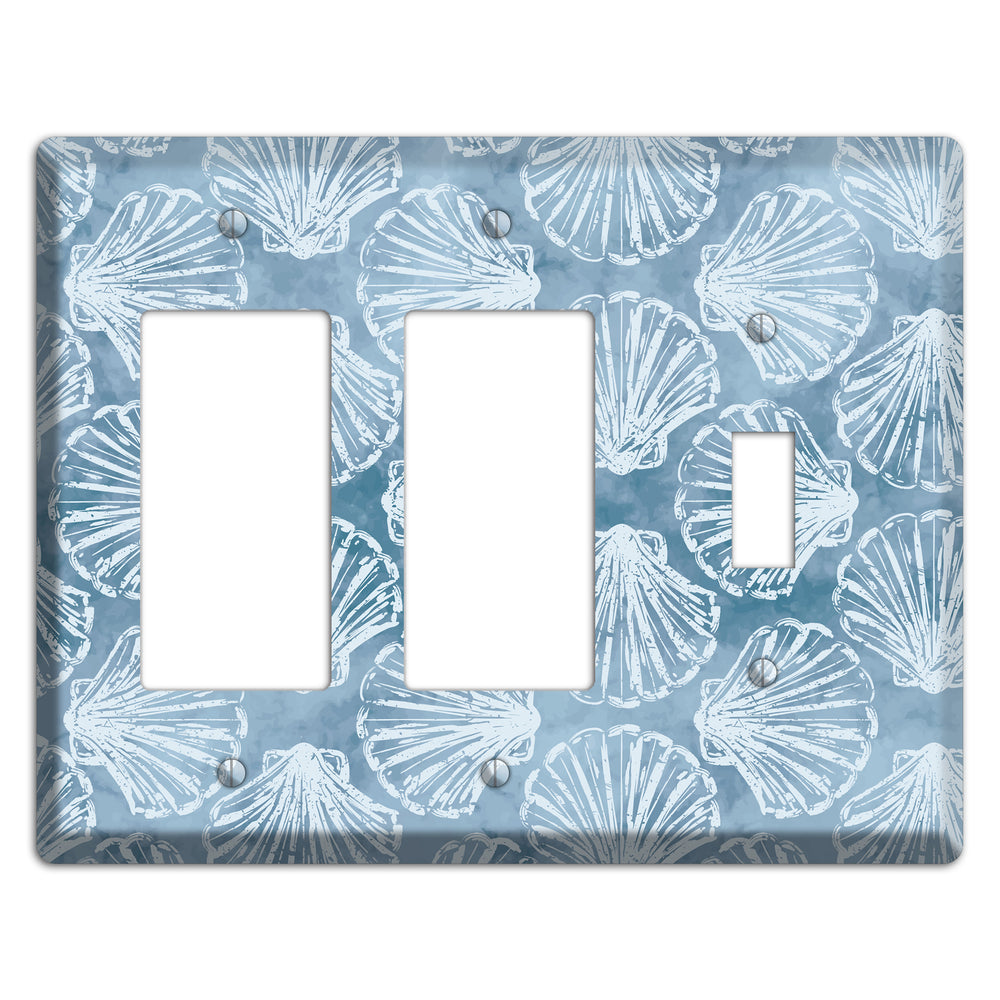 Coastal Shell Drift 2 Rocker / Toggle Wallplate