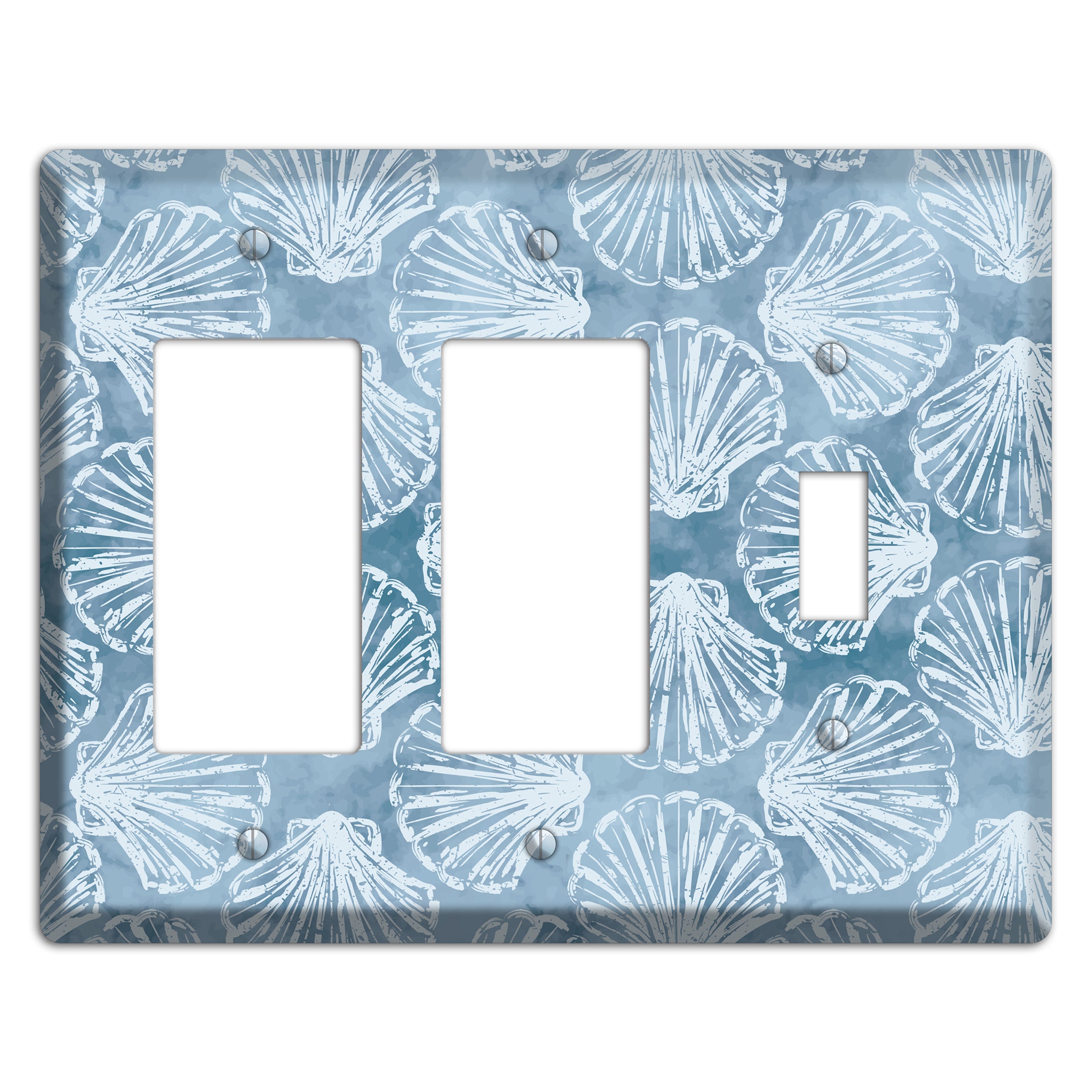 Coastal Shell Drift 2 Rocker / Toggle Wallplate