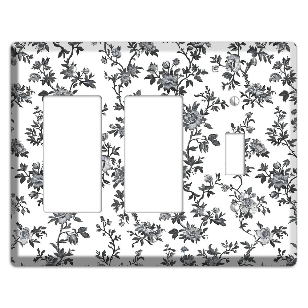 Ink & Ivory Trellis 2 Rocker / Toggle Wallplate