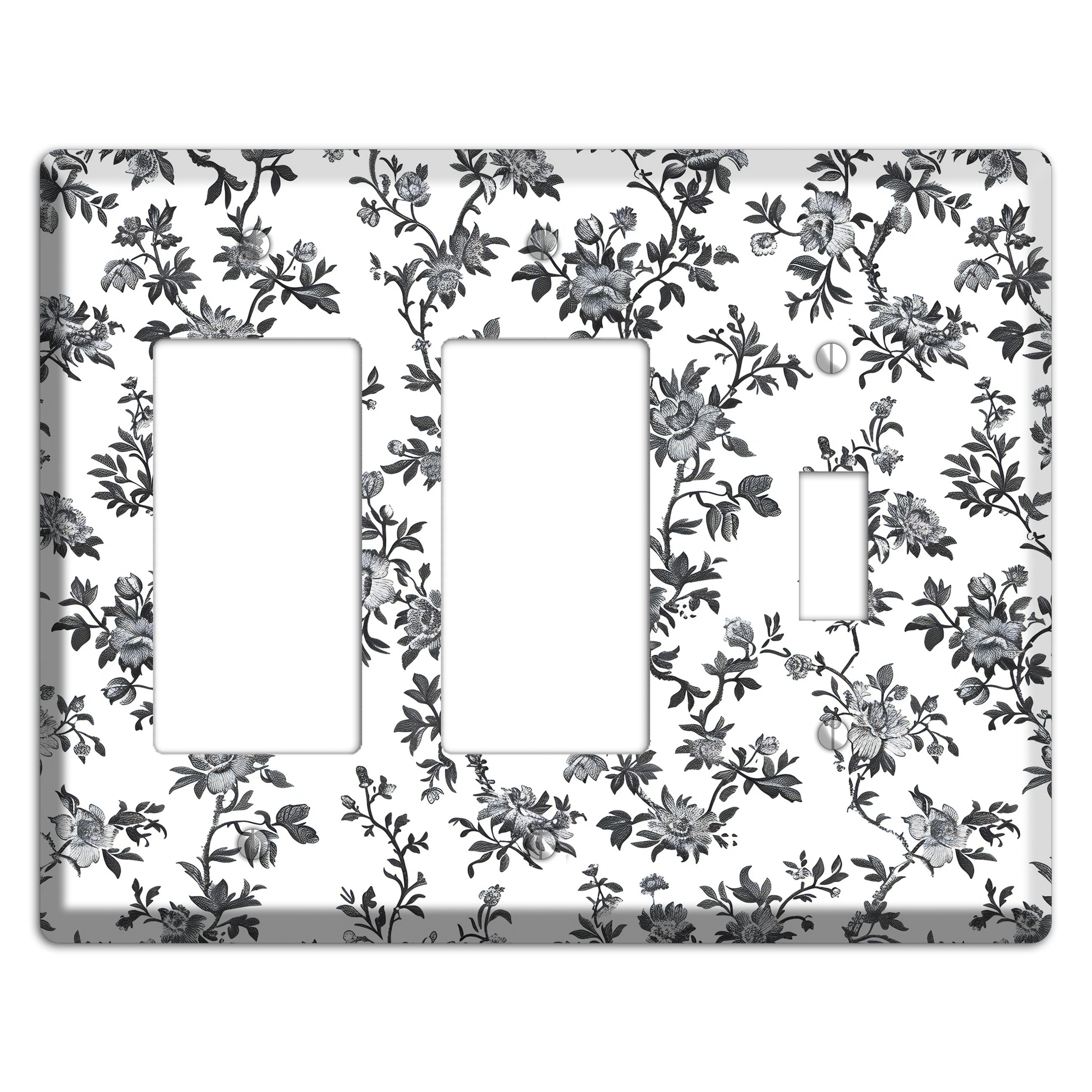 Ink & Ivory Trellis 2 Rocker / Toggle Wallplate
