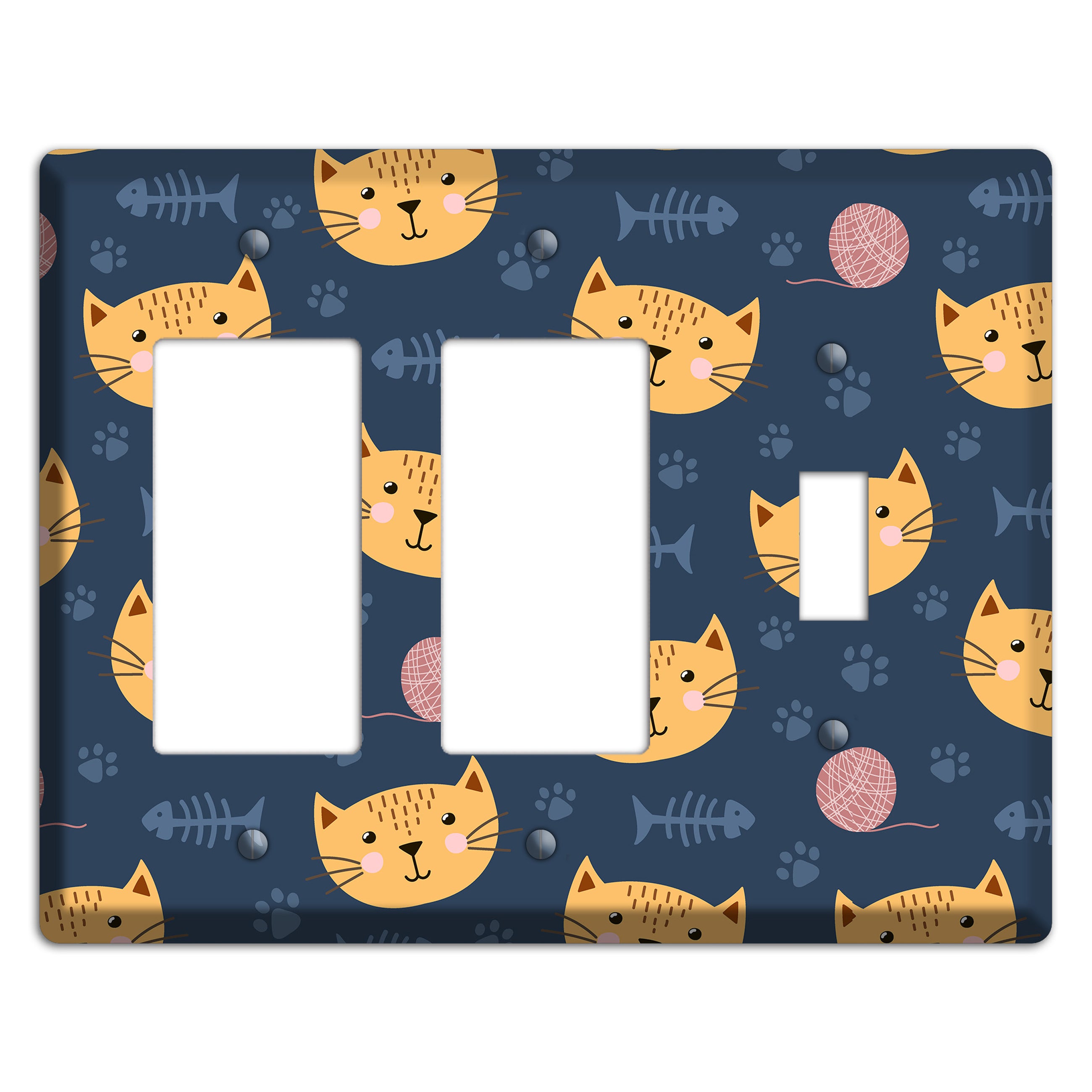 Cat Nap Parade 2 Rocker / Toggle Wallplate
