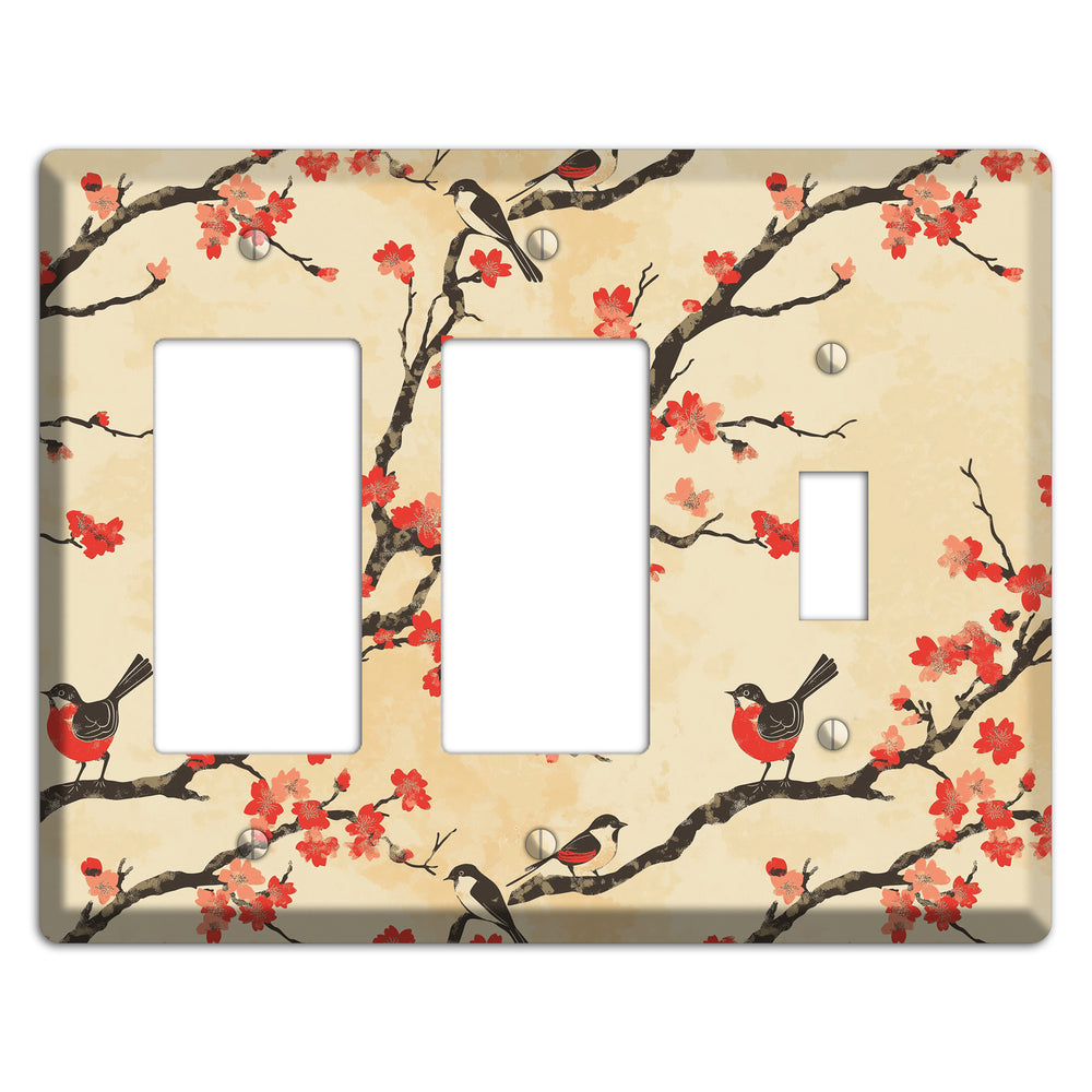 Blossom & Wing 2 Rocker / Toggle Wallplate