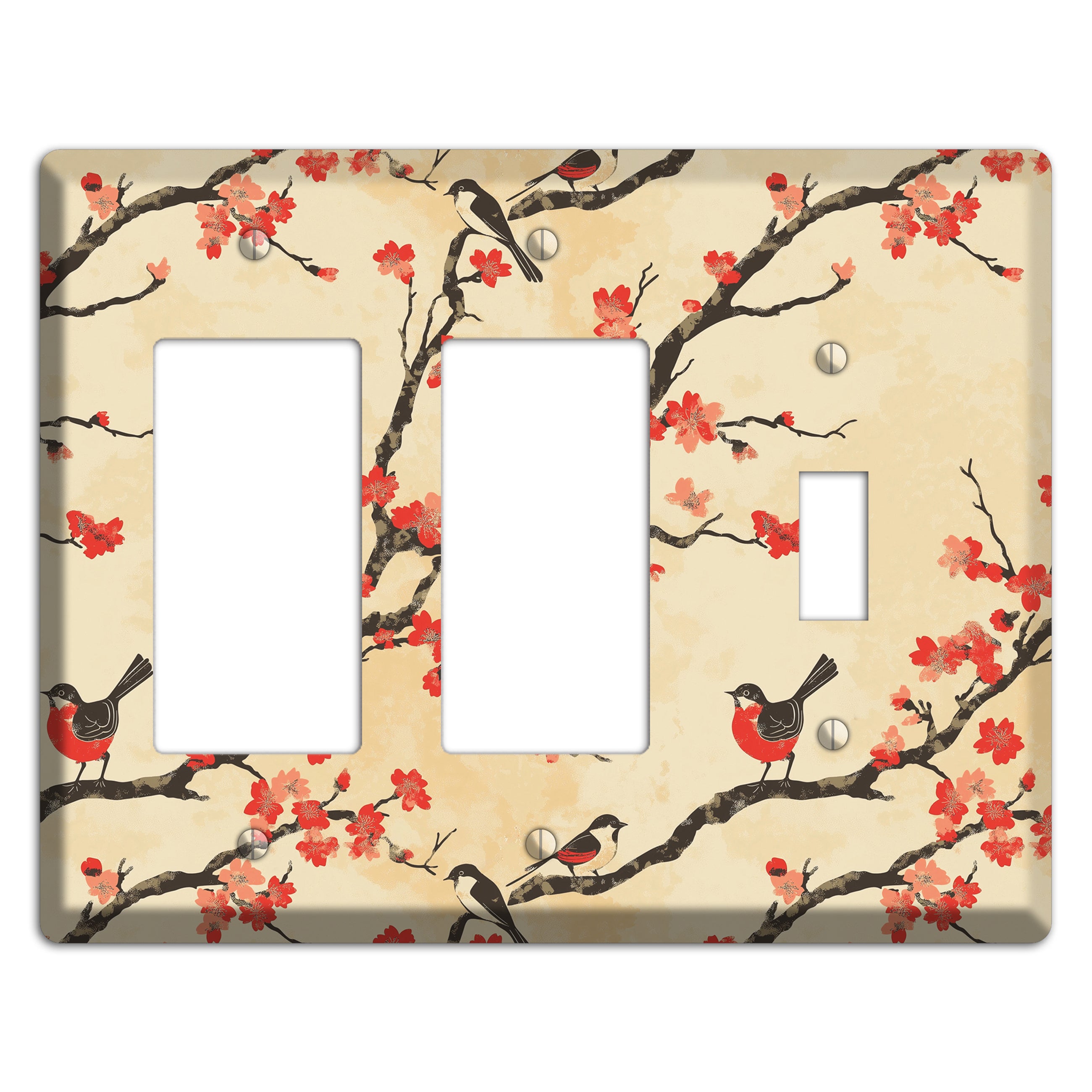 Blossom & Wing 2 Rocker / Toggle Wallplate