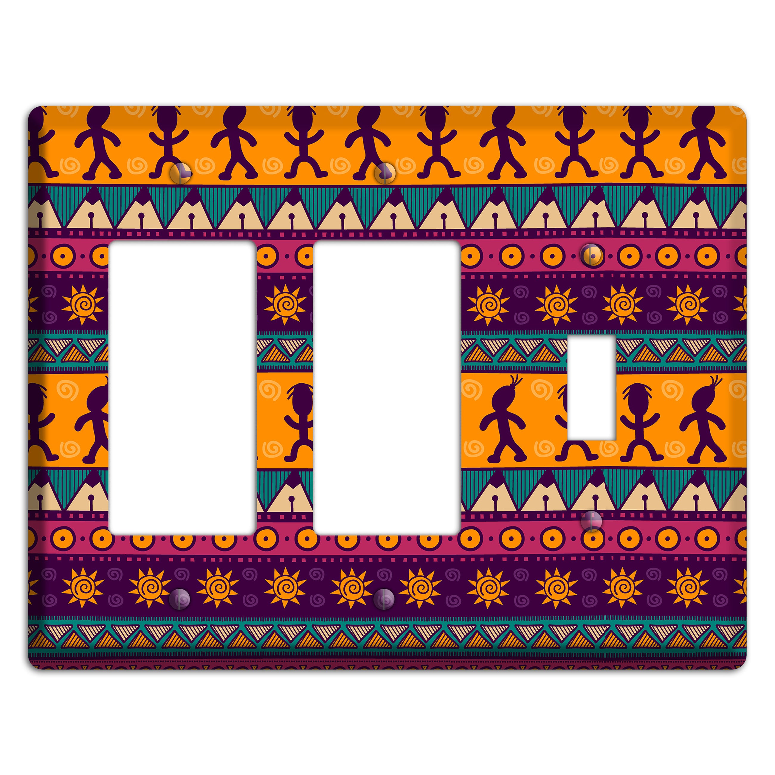 Tribal Rhythm 2 Rocker / Toggle Wallplate