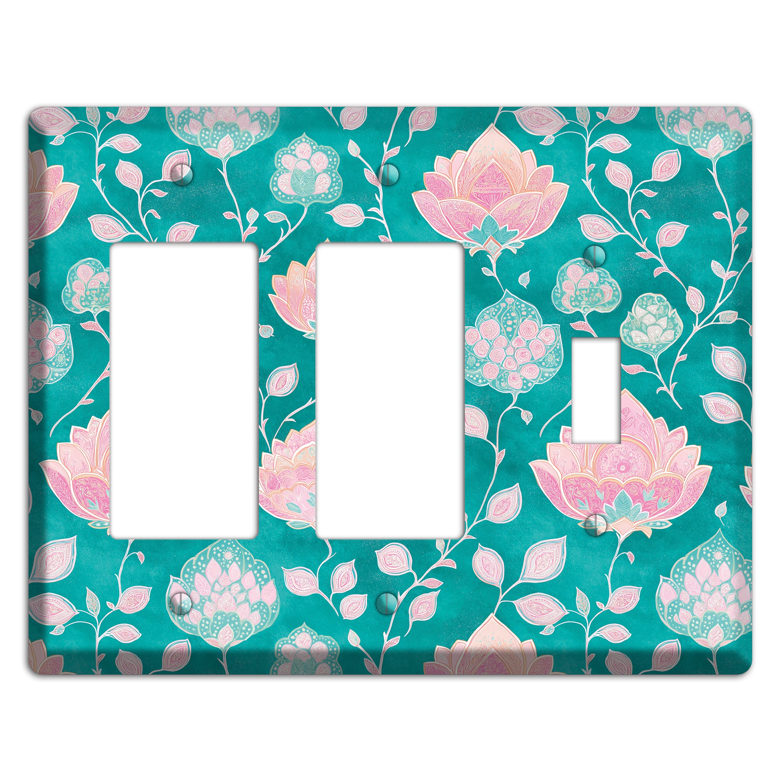 Lotus Garden Bloom 2 Rocker / Toggle Wallplate