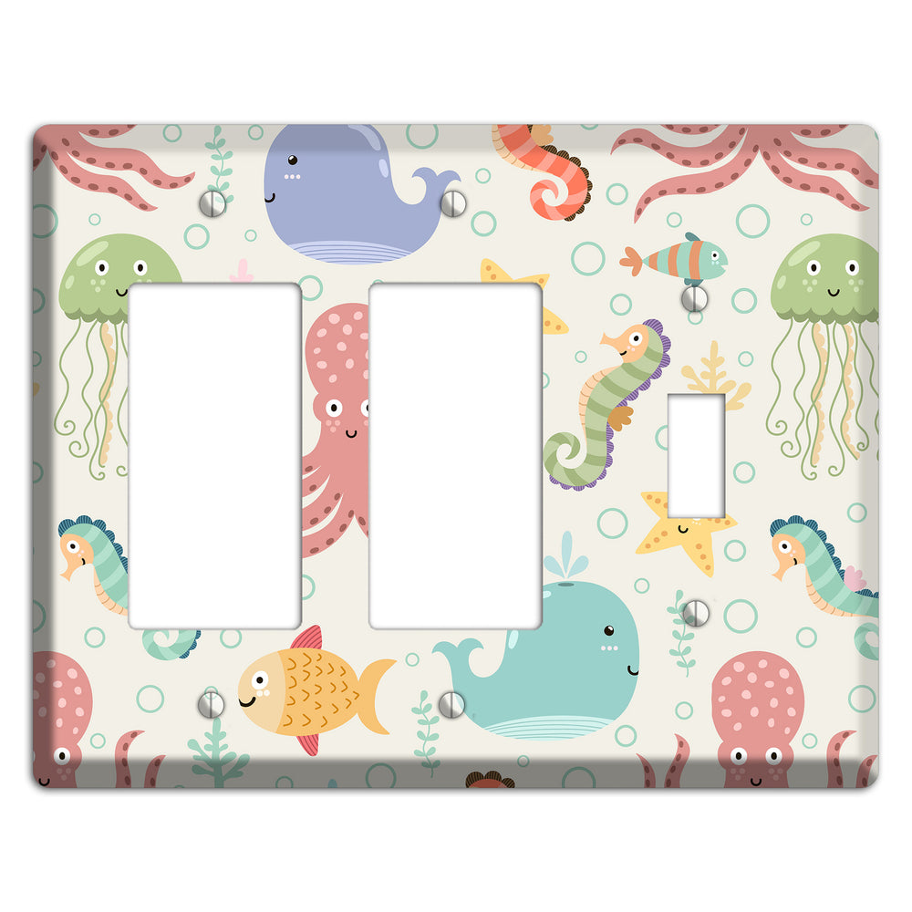 Ocean Buddies 2 Rocker / Toggle Wallplate