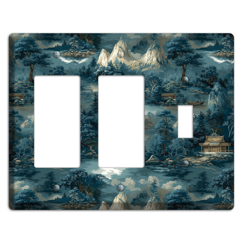 River Mist Refuge 2 Rocker / Toggle Wallplate