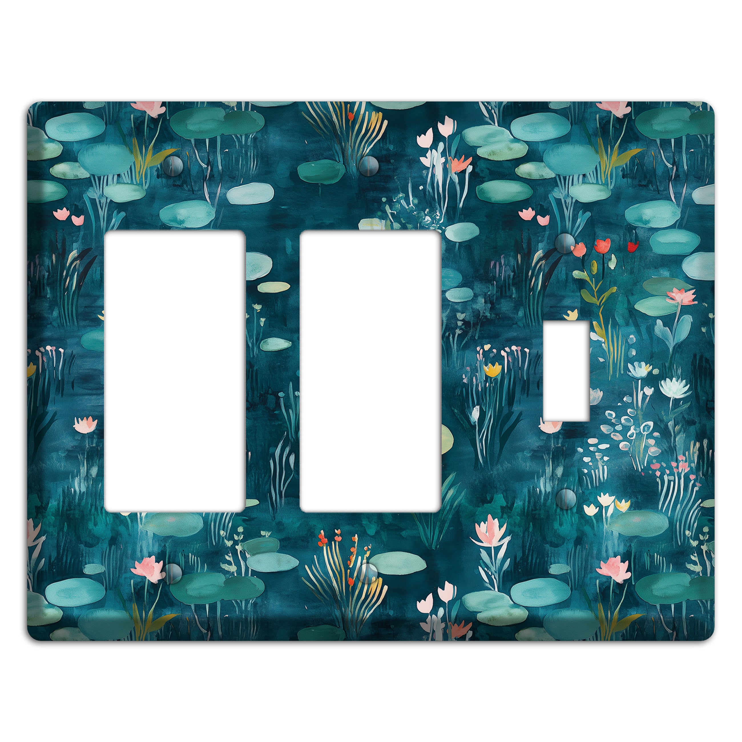 Lily Pond Reverie 2 Rocker / Toggle Wallplate