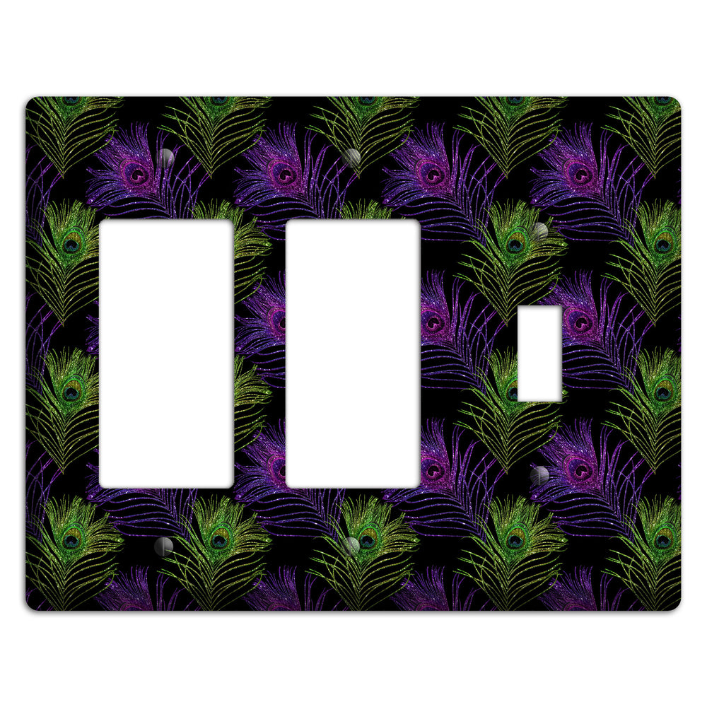 Feathers of the F√™te 2 Rocker / Toggle Wallplate