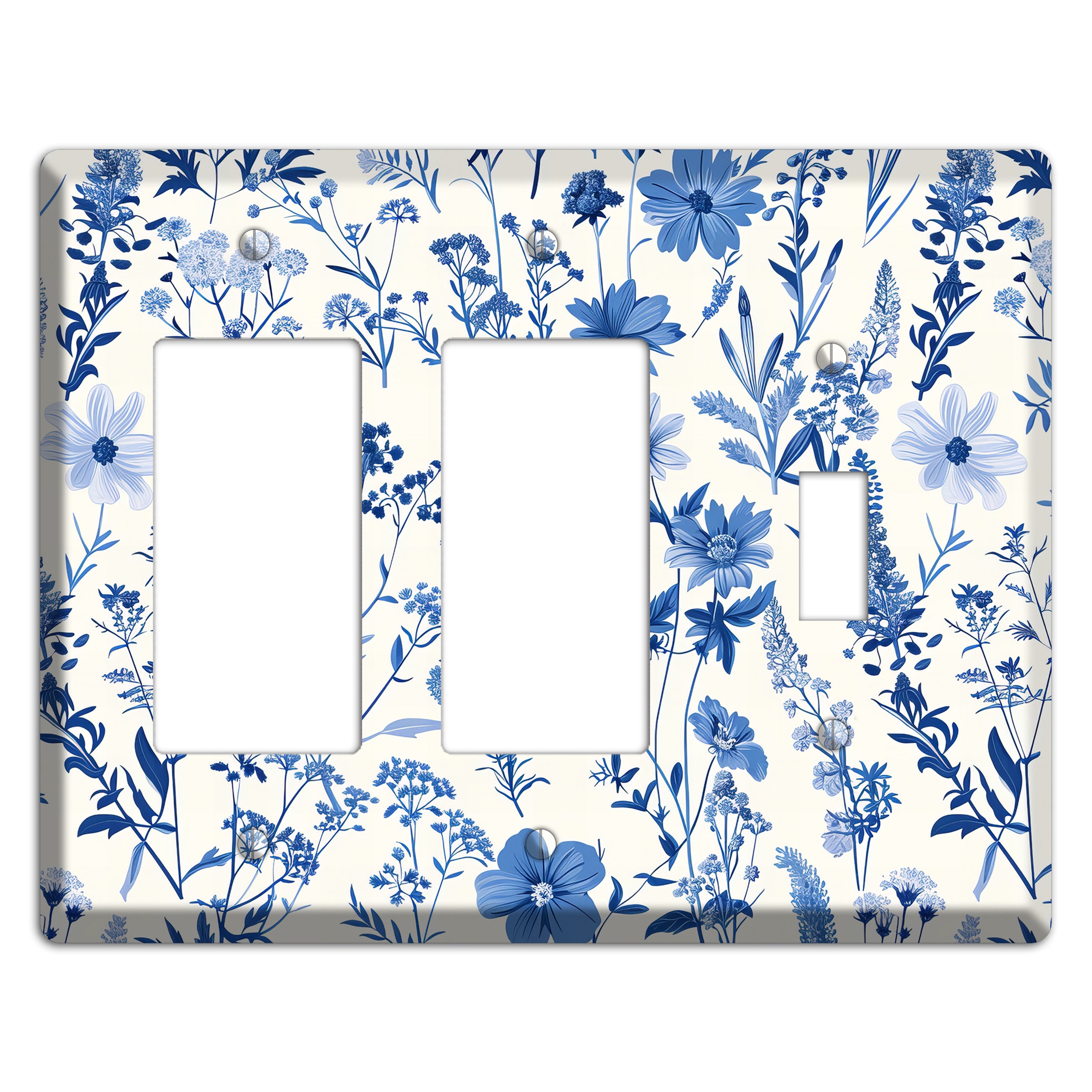 Meadow in Monochrome 2 Rocker / Toggle Wallplate