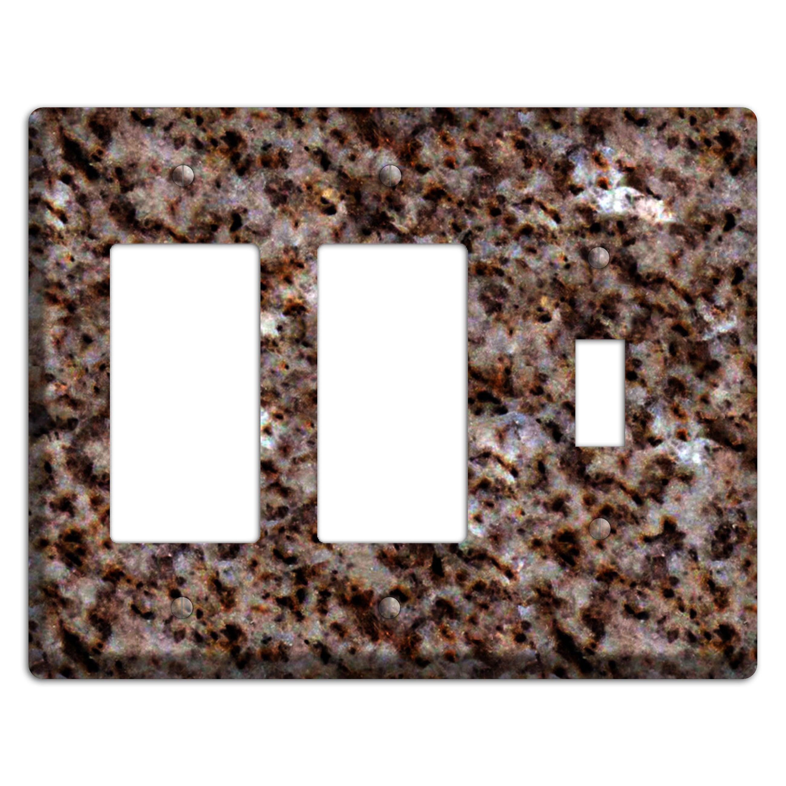 Baltic Brown Granite 2 Rocker / Toggle Wallplate