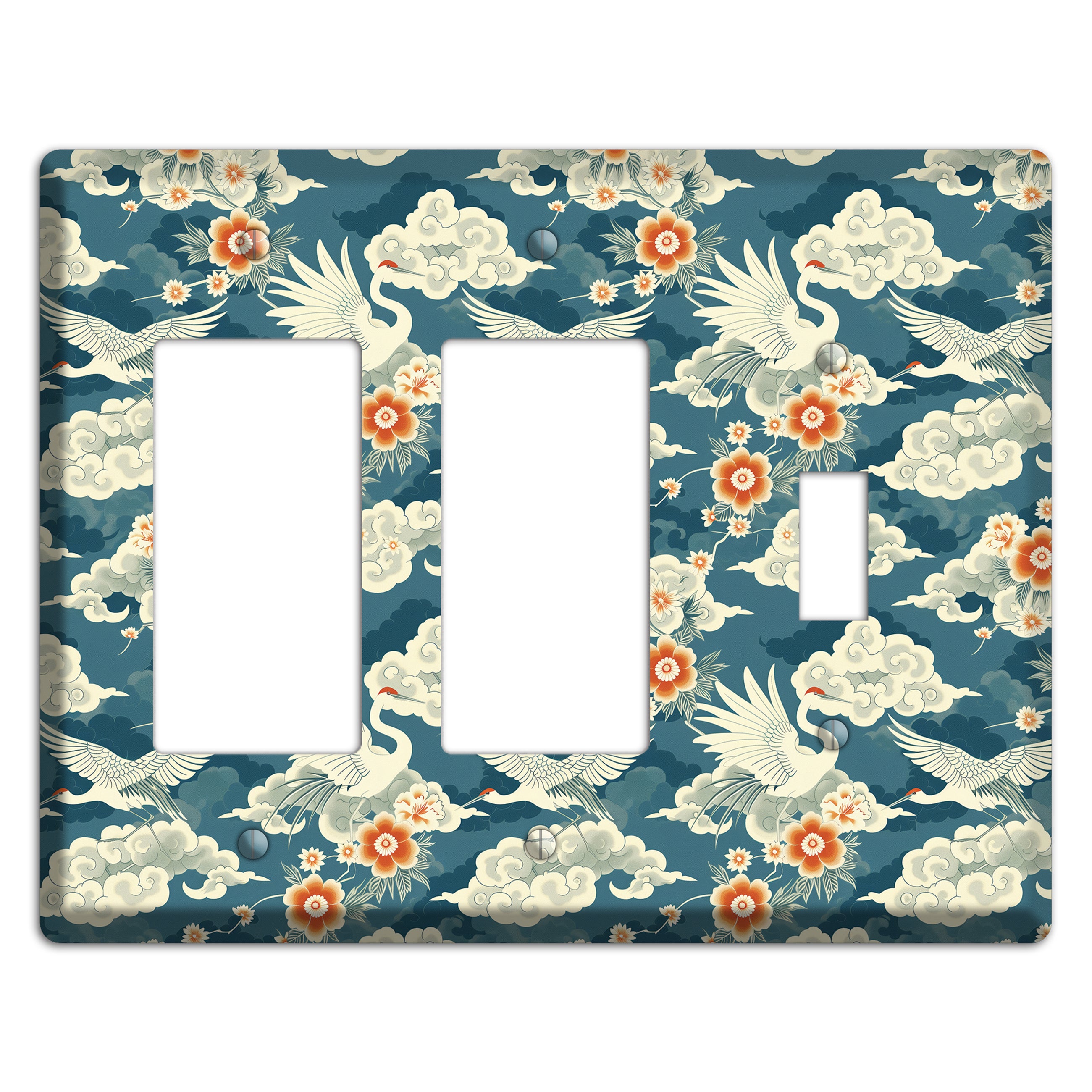Teal Crane Ascendant 2 Rocker / Toggle Wallplate