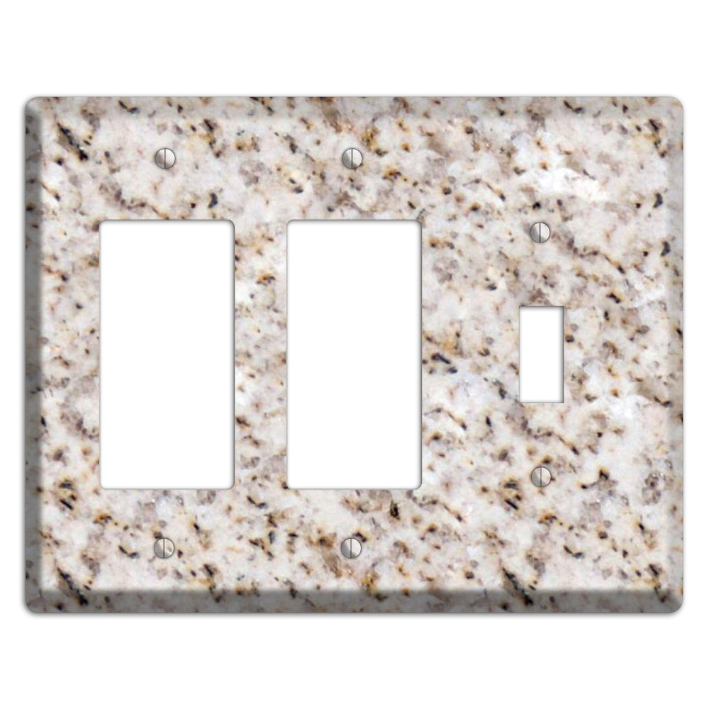 Luna Pearl Granite 2 Rocker / Toggle Wallplate