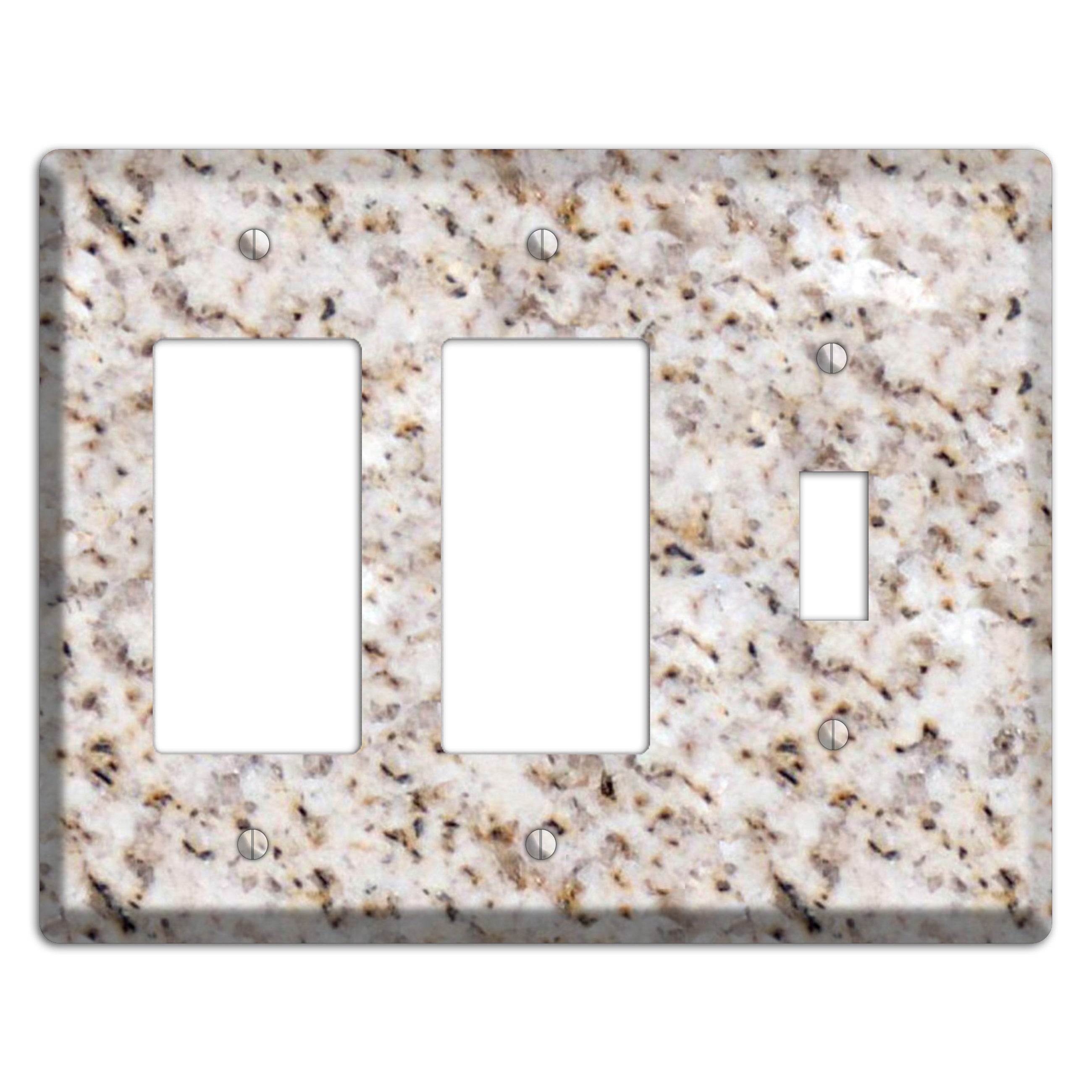 Luna Pearl Granite 2 Rocker / Toggle Wallplate
