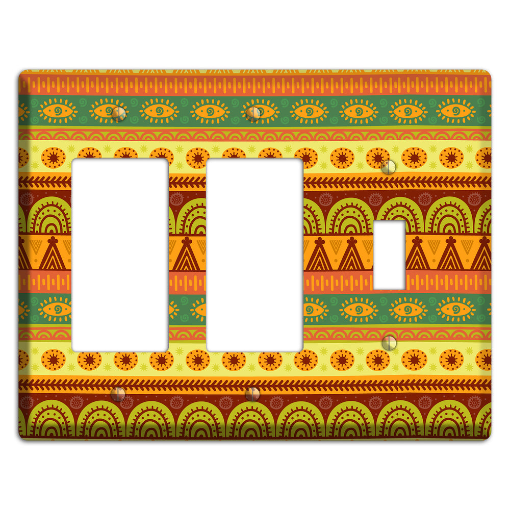 Ethnic Harmony 2 Rocker / Toggle Wallplate