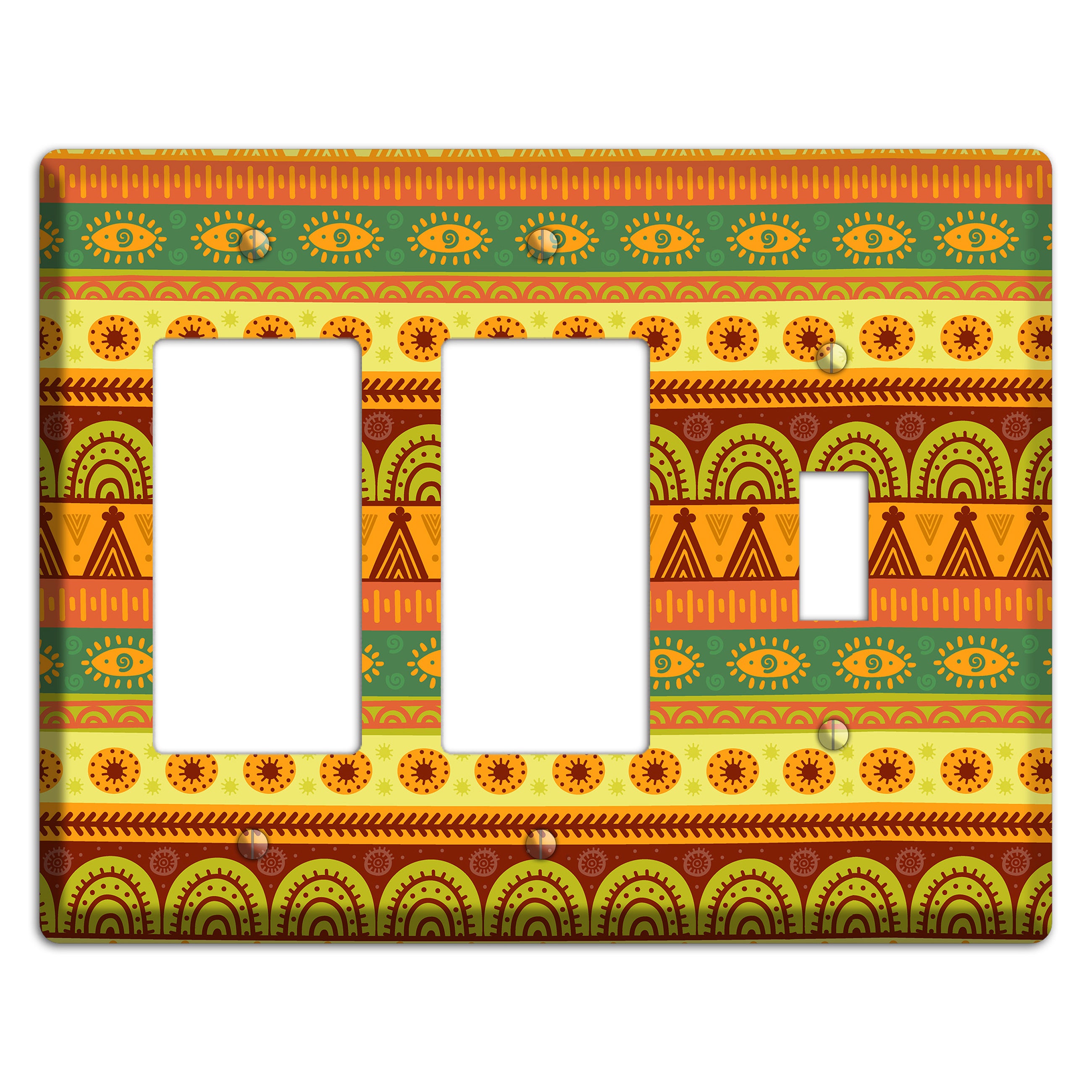 Ethnic Harmony 2 Rocker / Toggle Wallplate