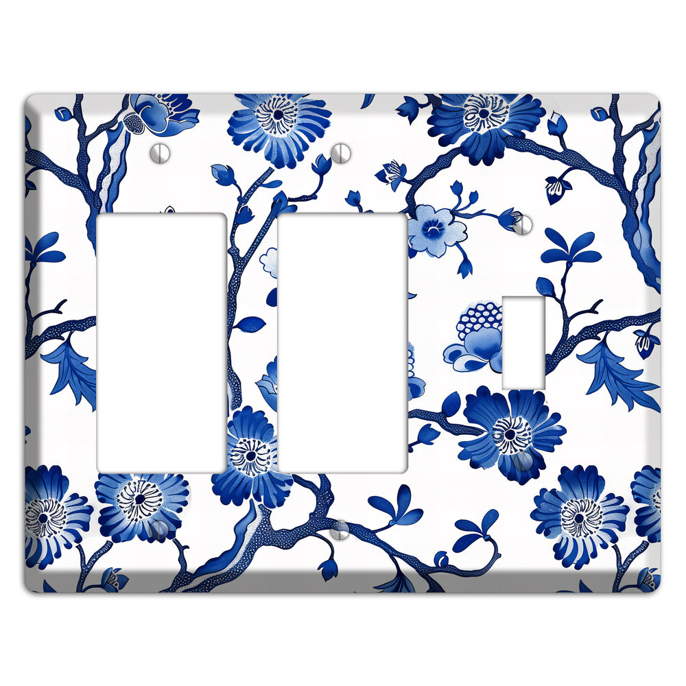 Porcelain Garden Reverie 2 Rocker / Toggle Wallplate