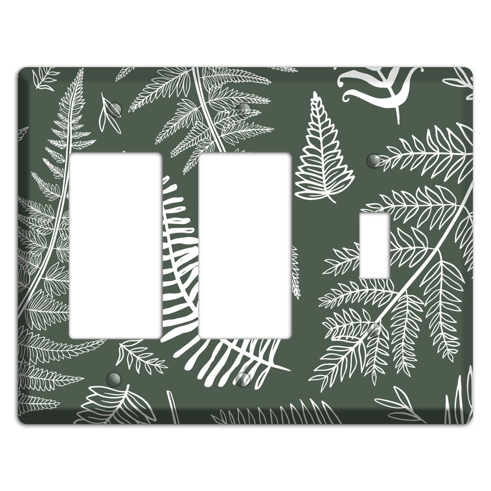 Forest Floor Etching 2 Rocker / Toggle Wallplate