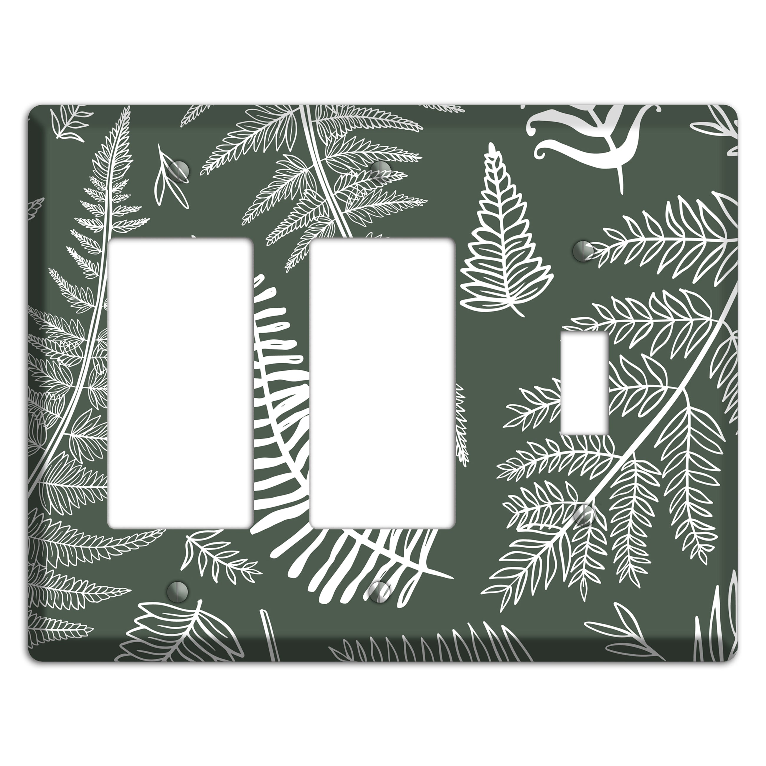 Forest Floor Etching 2 Rocker / Toggle Wallplate