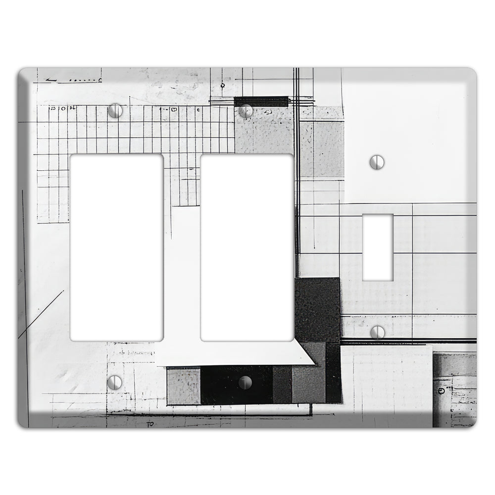 Blueprint Palimpsest 2 Rocker / Toggle Wallplate