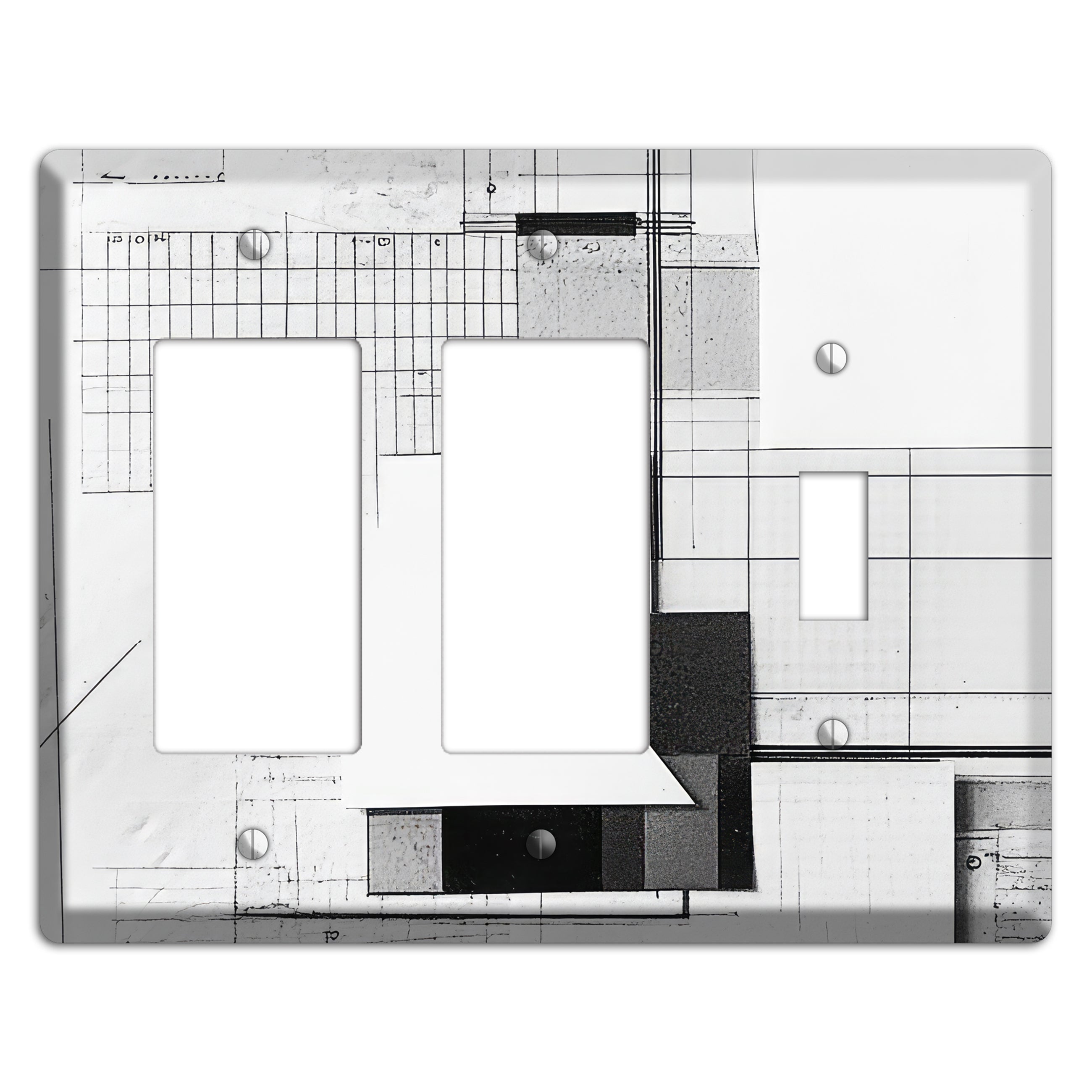 Blueprint Palimpsest 2 Rocker / Toggle Wallplate