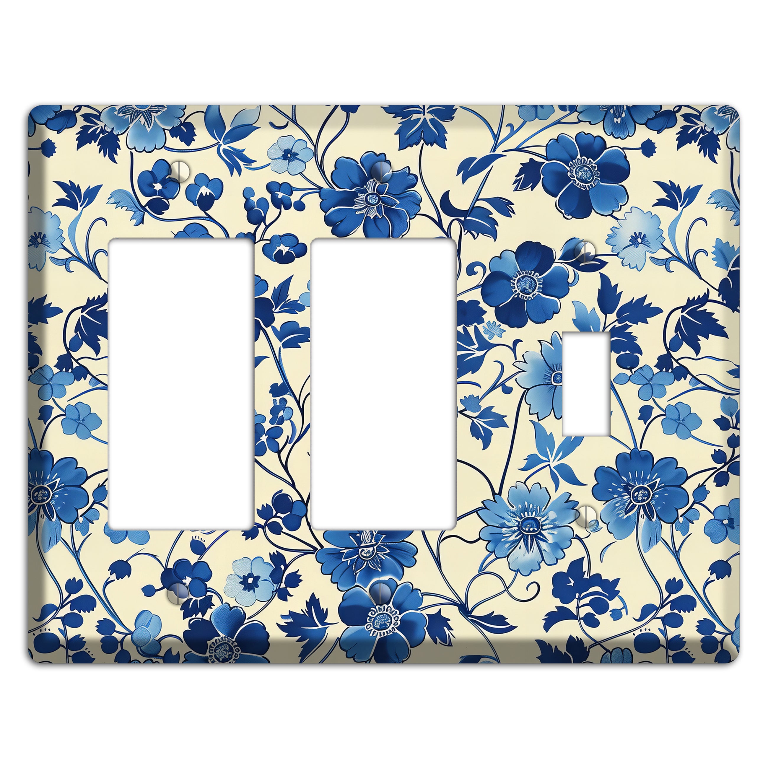 Porcelain Garden Riot 2 Rocker / Toggle Wallplate