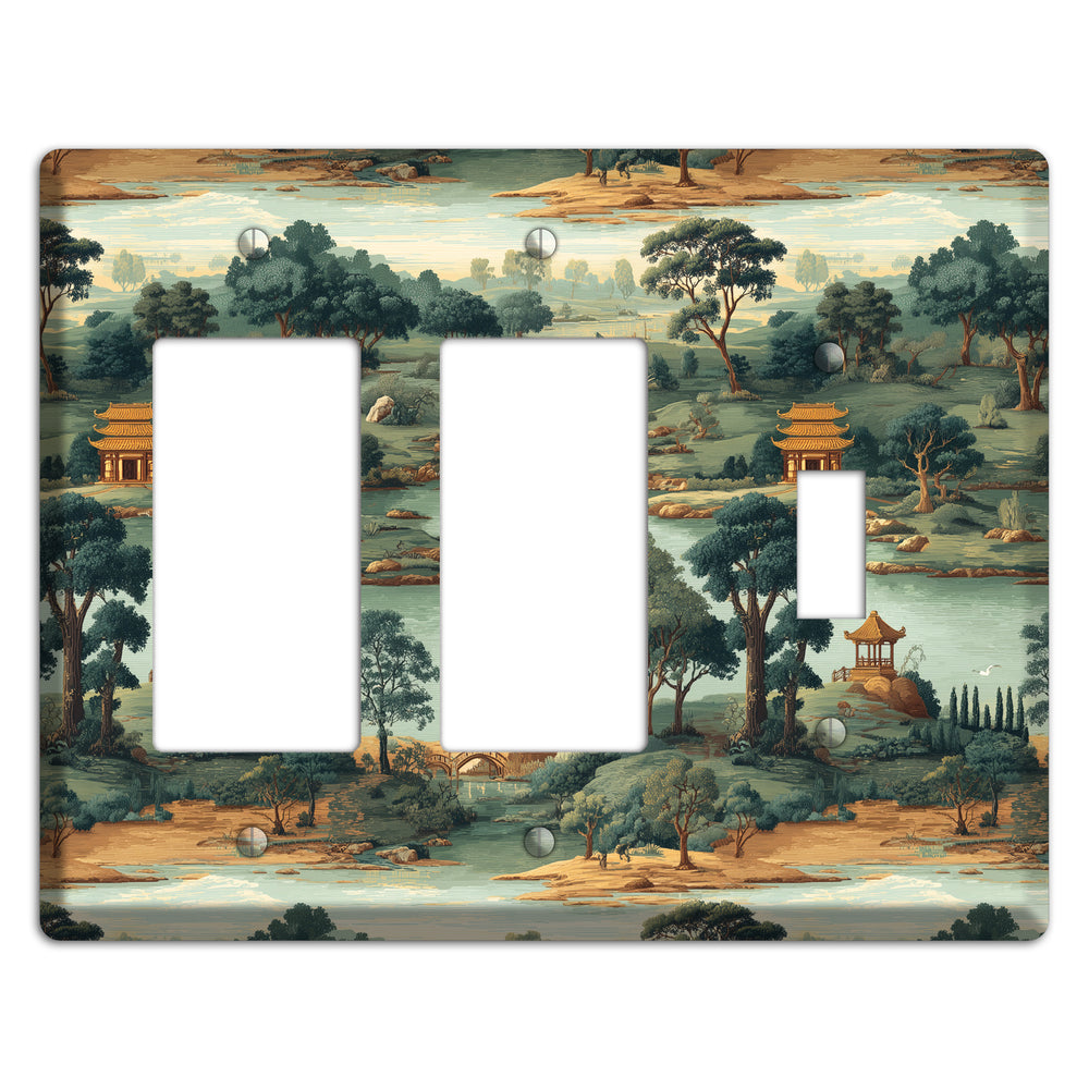 Pavilion and Stream 2 Rocker / Toggle Wallplate