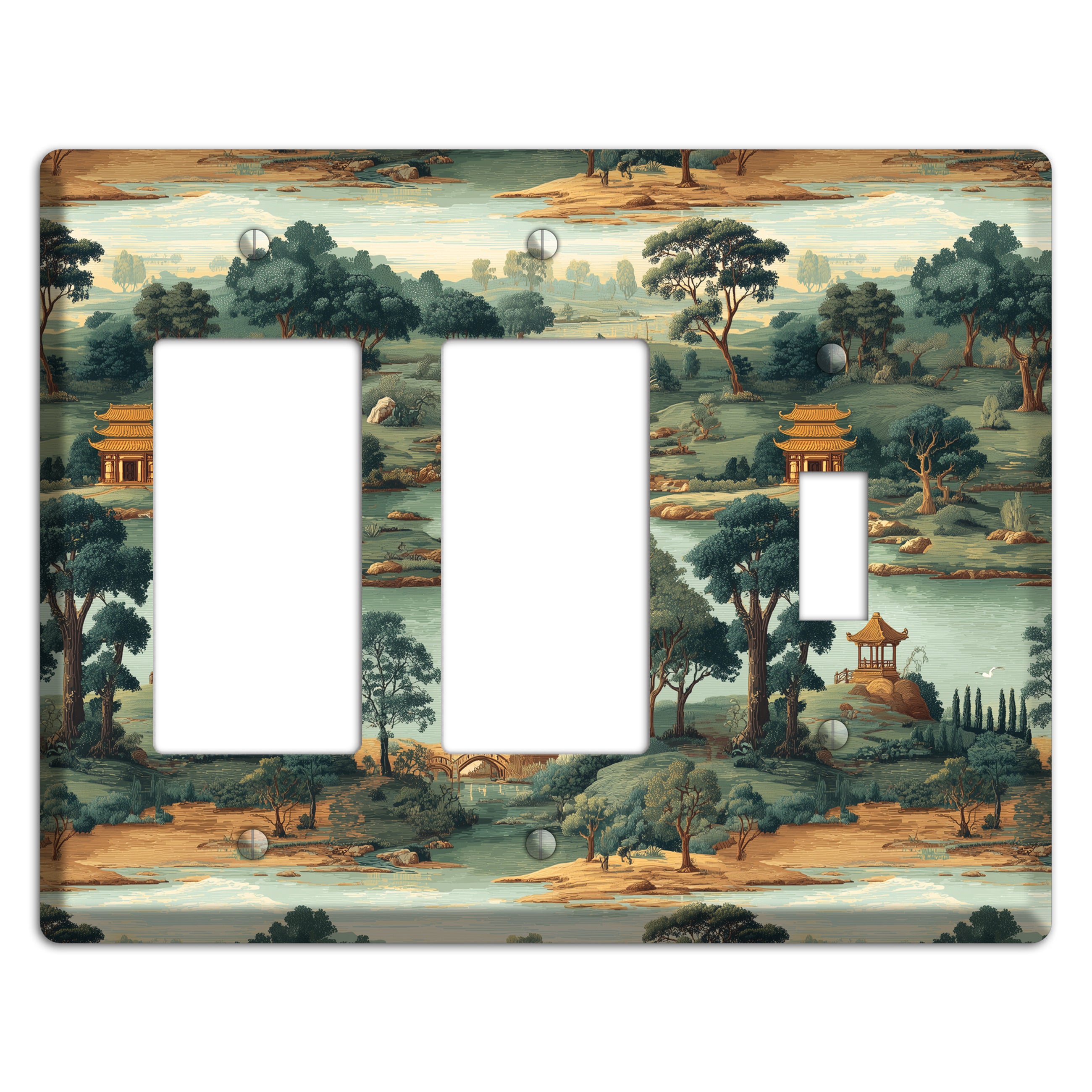 Pavilion and Stream 2 Rocker / Toggle Wallplate