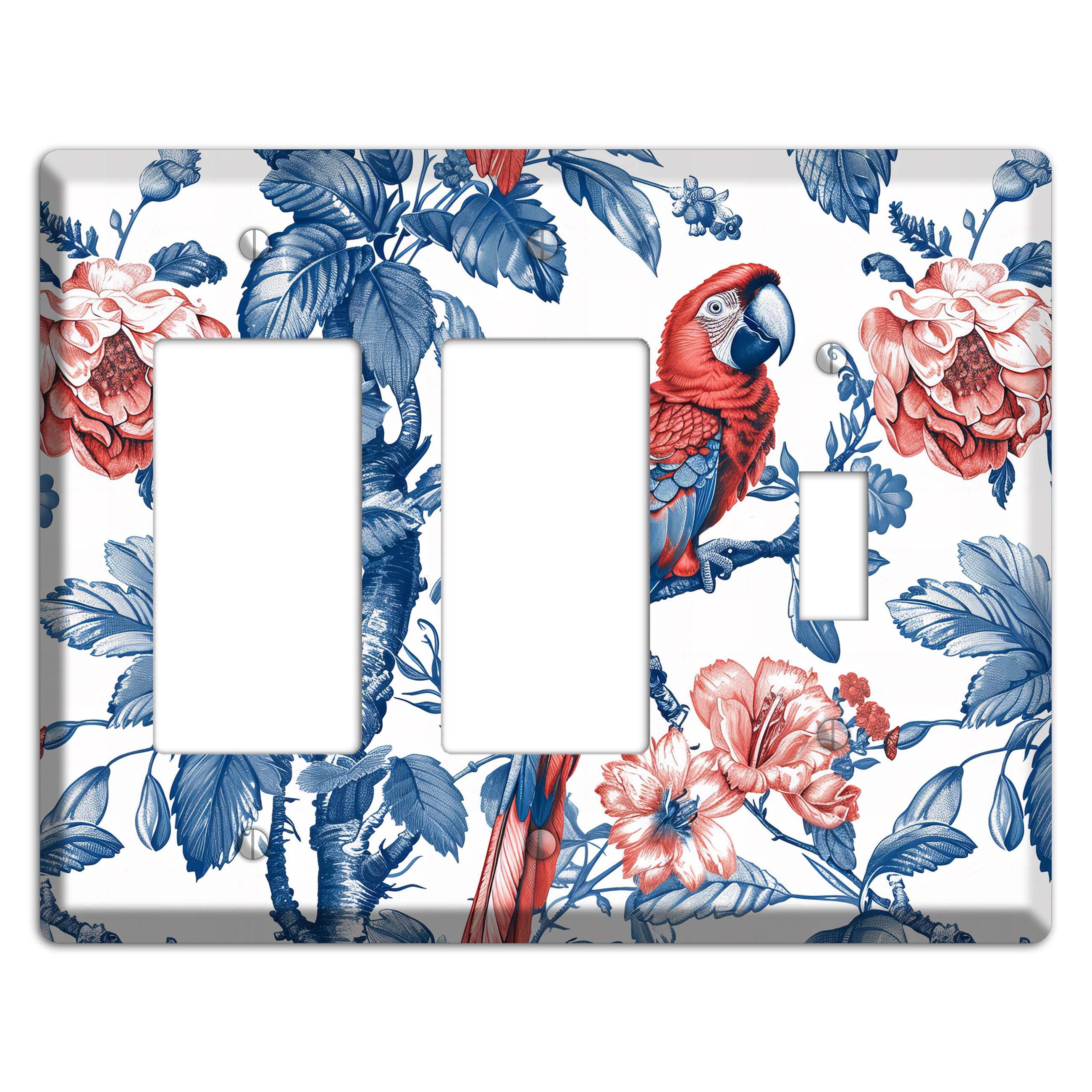 Scarlet in Bloom 2 Rocker / Toggle Wallplate