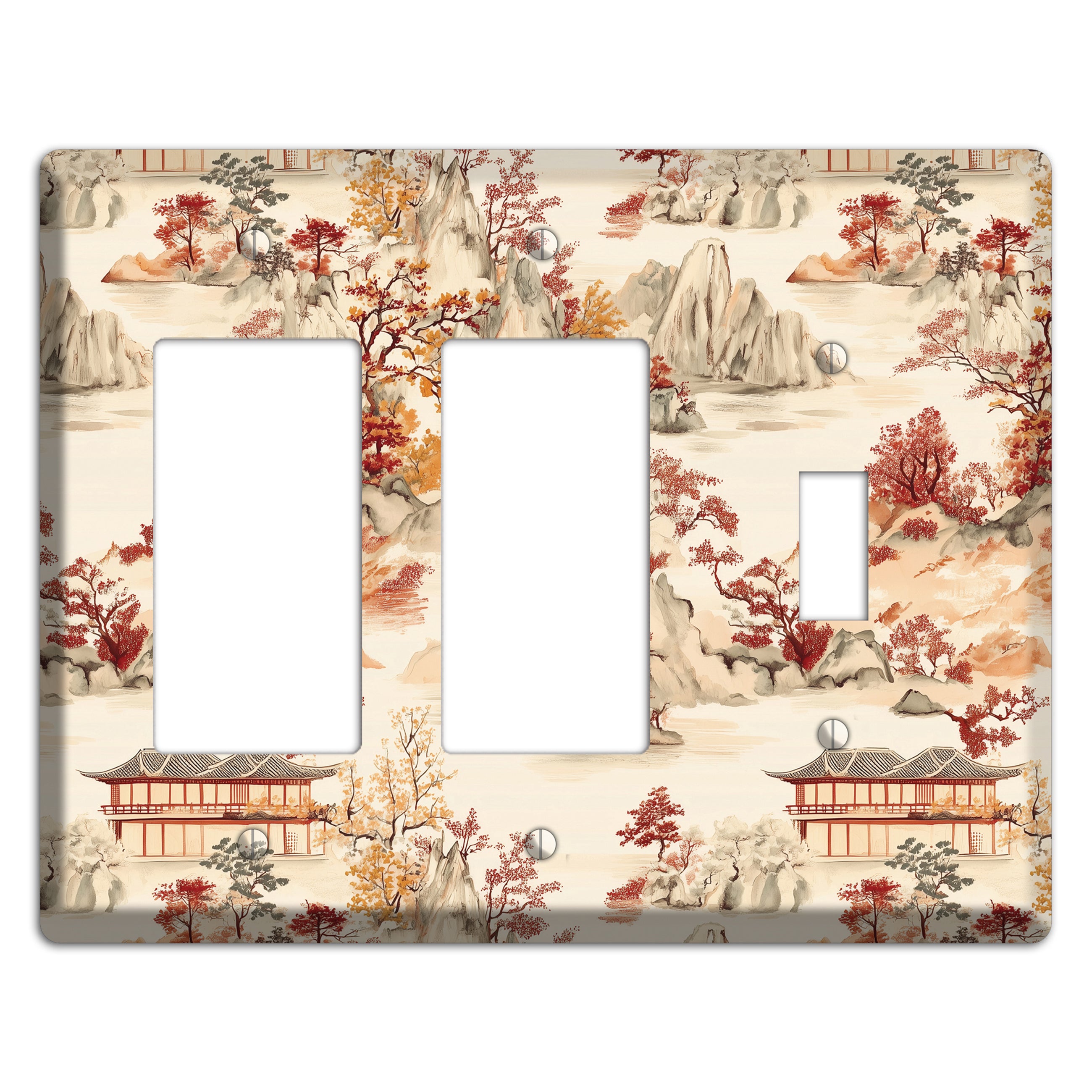 Mountain Autumn Reverie 2 Rocker / Toggle Wallplate