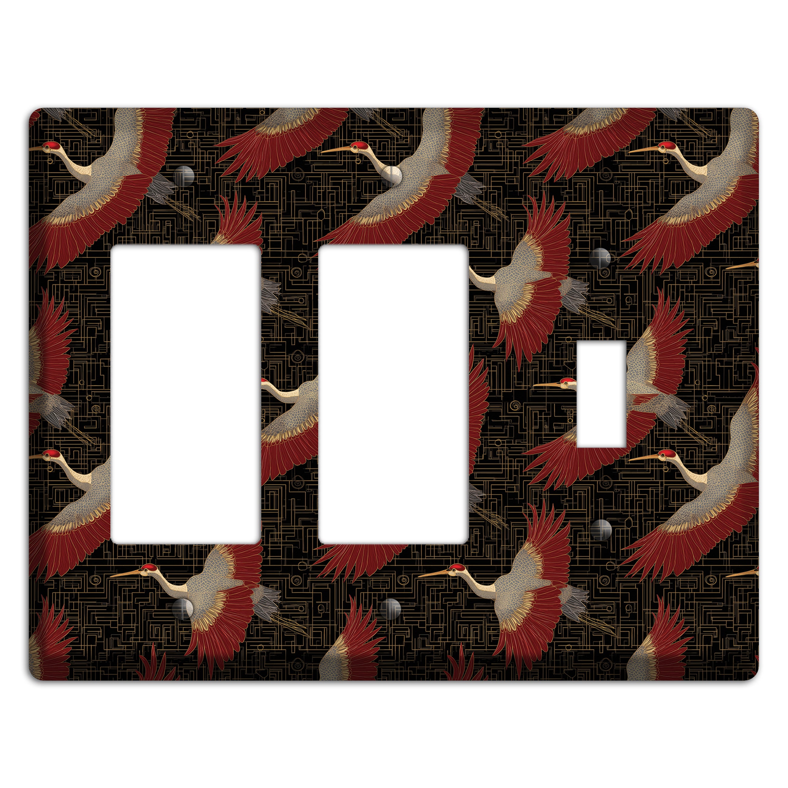 Scarlet Circuit Flight 2 Rocker / Toggle Wallplate