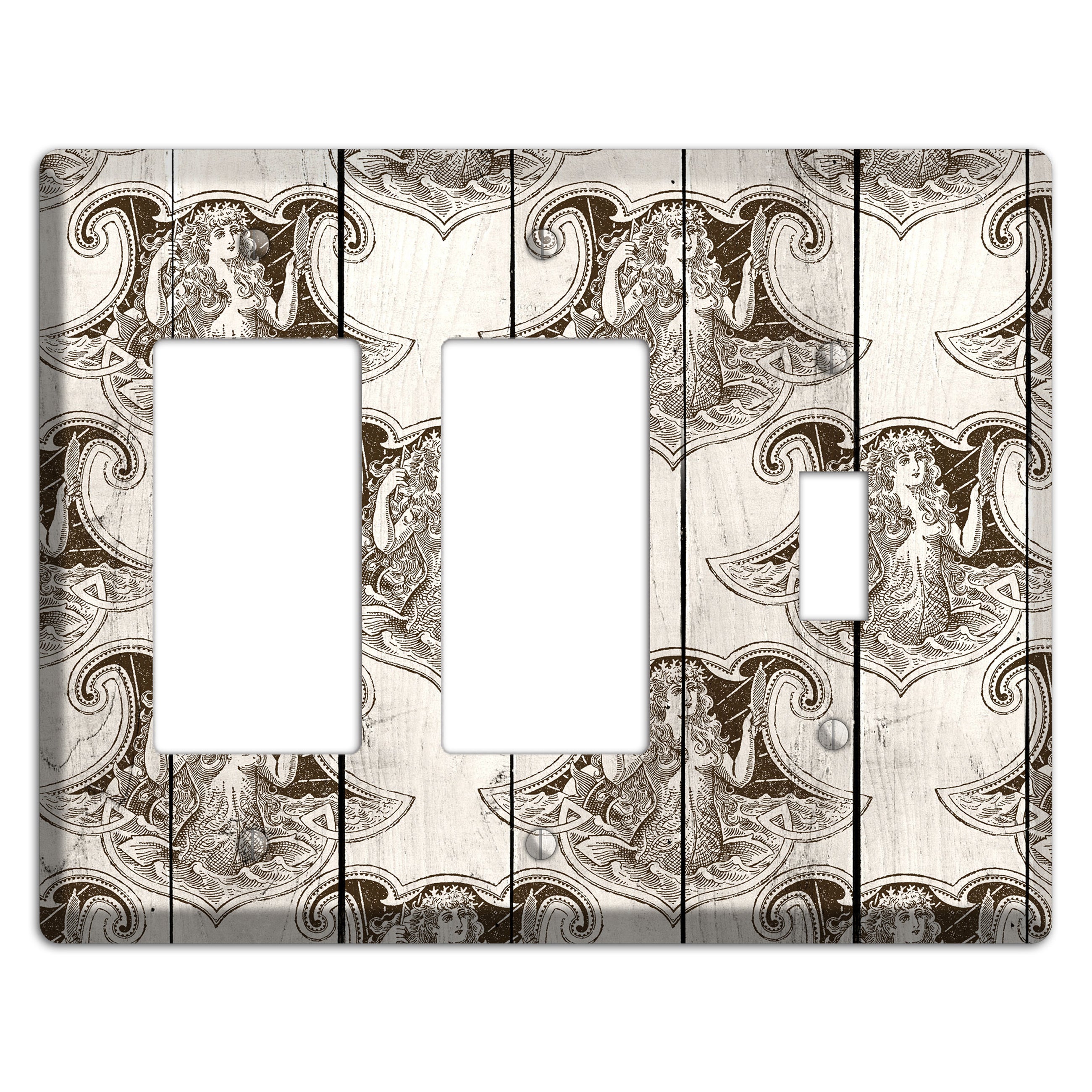Mermaid’s Crest 2 Rocker / Toggle Wallplate