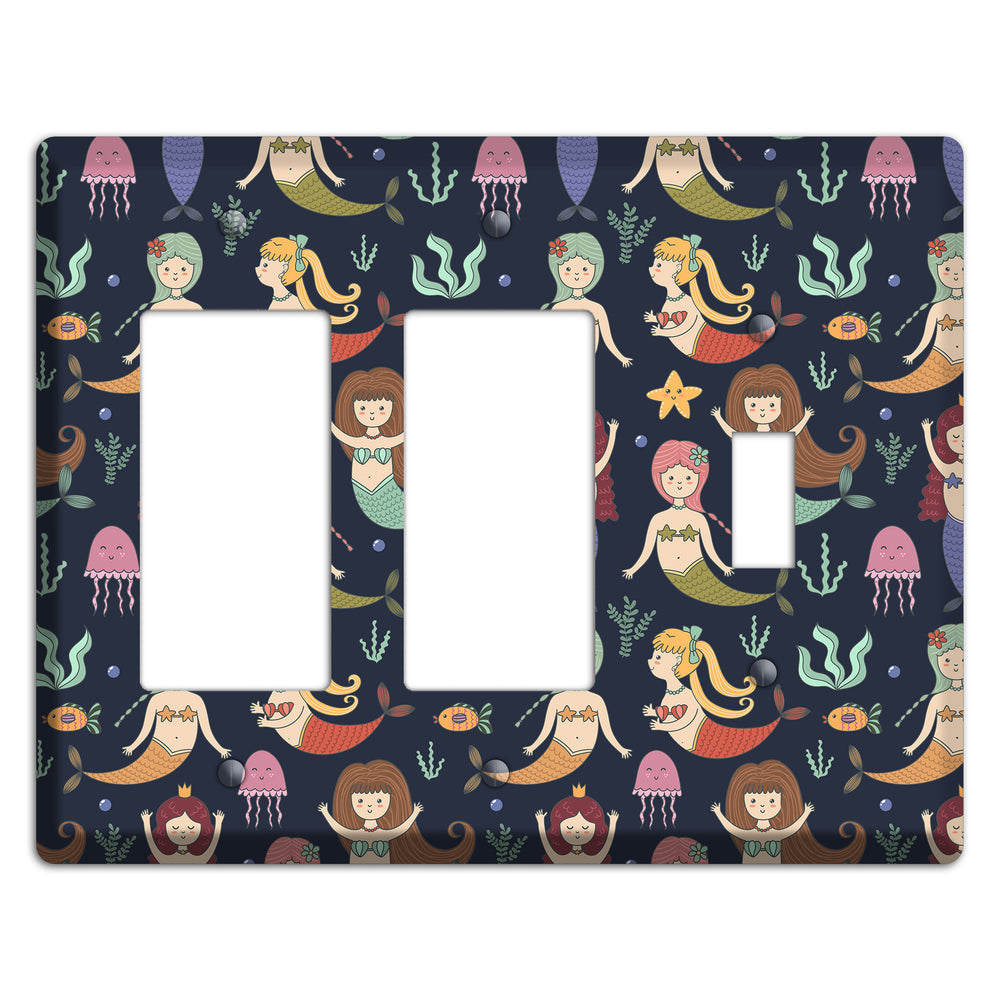 Mermaid Lagoon Party 2 Rocker / Toggle Wallplate