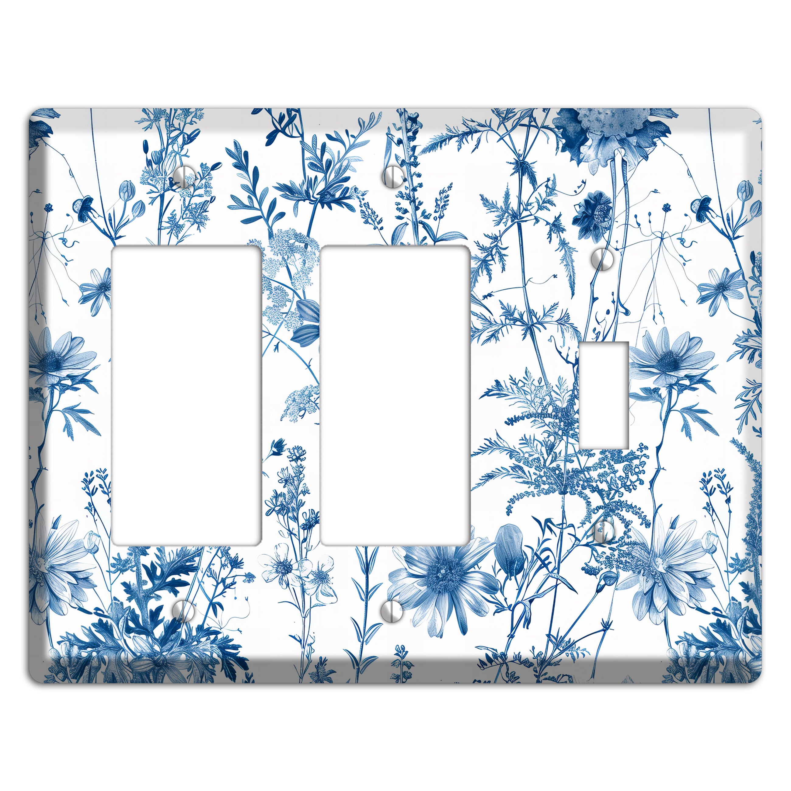 Meadow Pressed Blue 2 Rocker / Toggle Wallplate