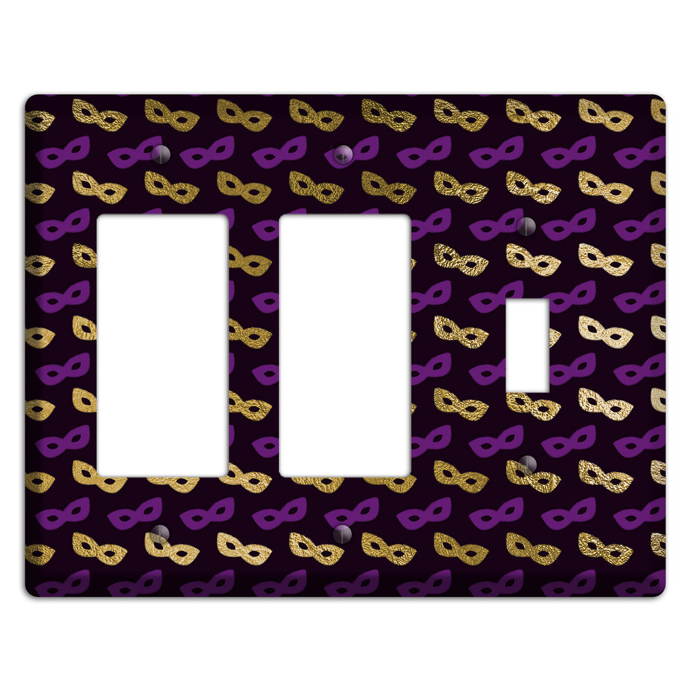 Midnight Masque 2 Rocker / Toggle Wallplate