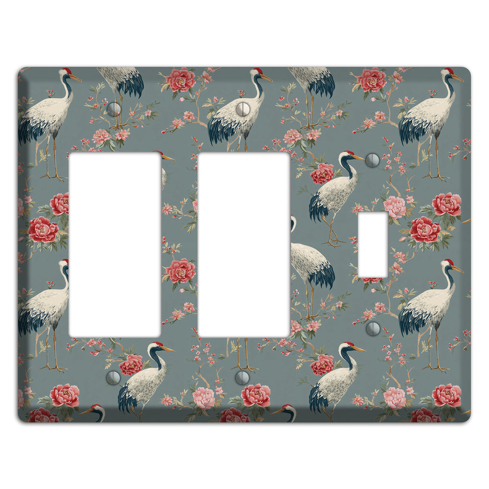Slate Peony Vigil 2 Rocker / Toggle Wallplate